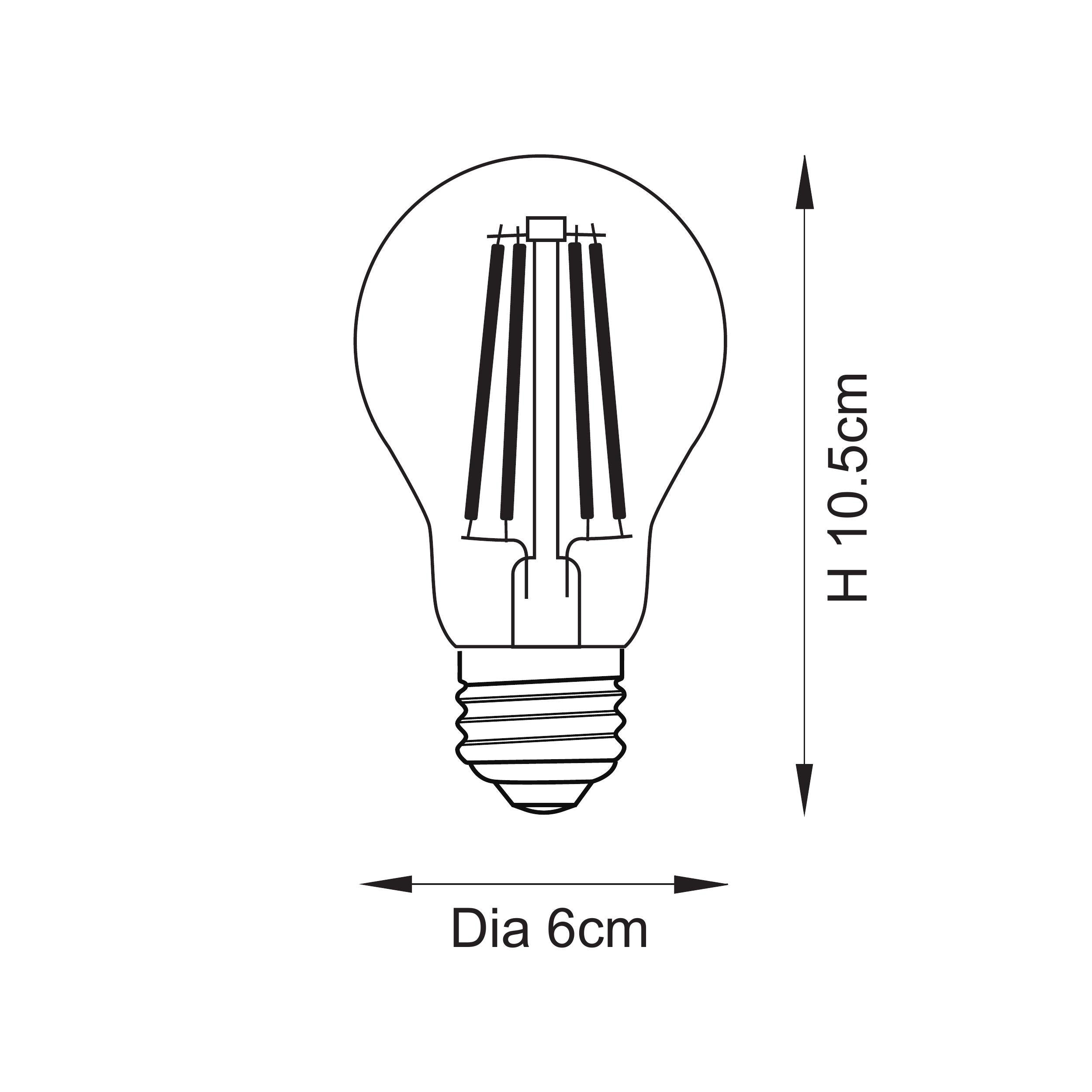 Endon E27 LED Filament GLS - Non Dimmable Bulb
