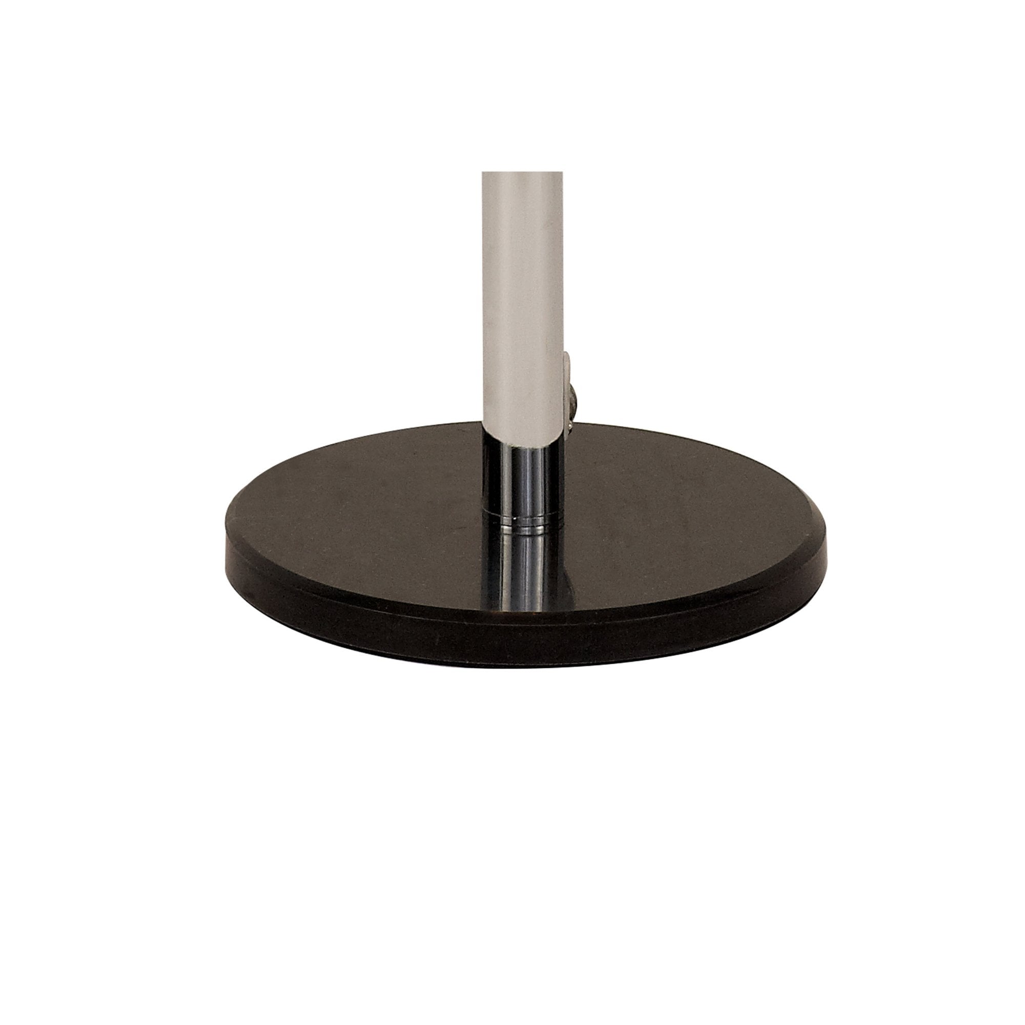 Fabula Roding 8 Light Floor Lamp - Polished Chrome, Black Marble & Smoked Glass
