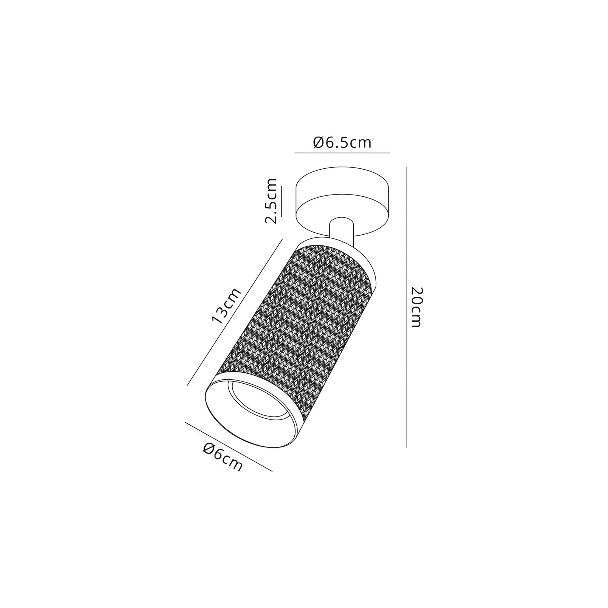 Fabula Summerfield Single Adjustable Spot Light - Sand White