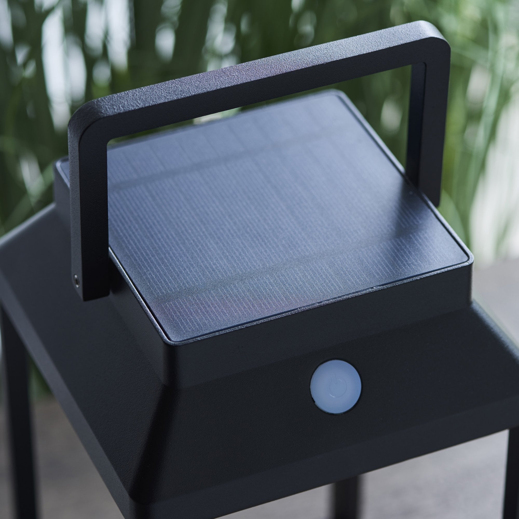 Endon Linterna Medium Single Light Table Lamp - Solar - Textured Black