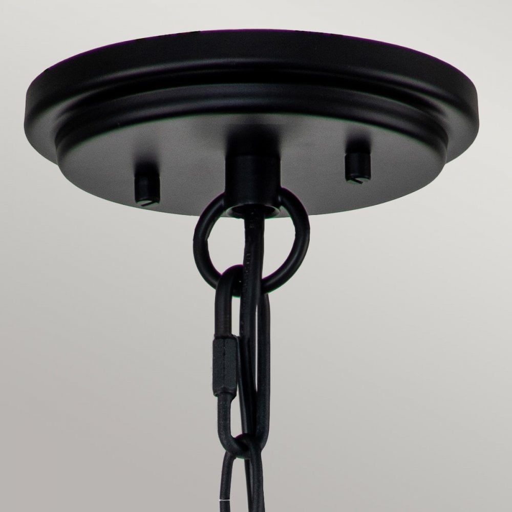 Hinkley Huntersfield 3 Light Large Chain Lantern - Black