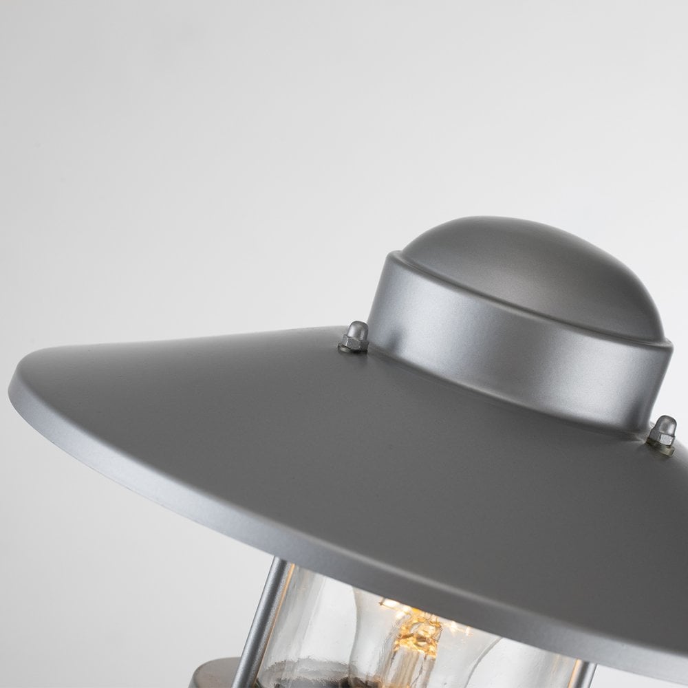 Elstead Klampenborg Single Bollard - Silver