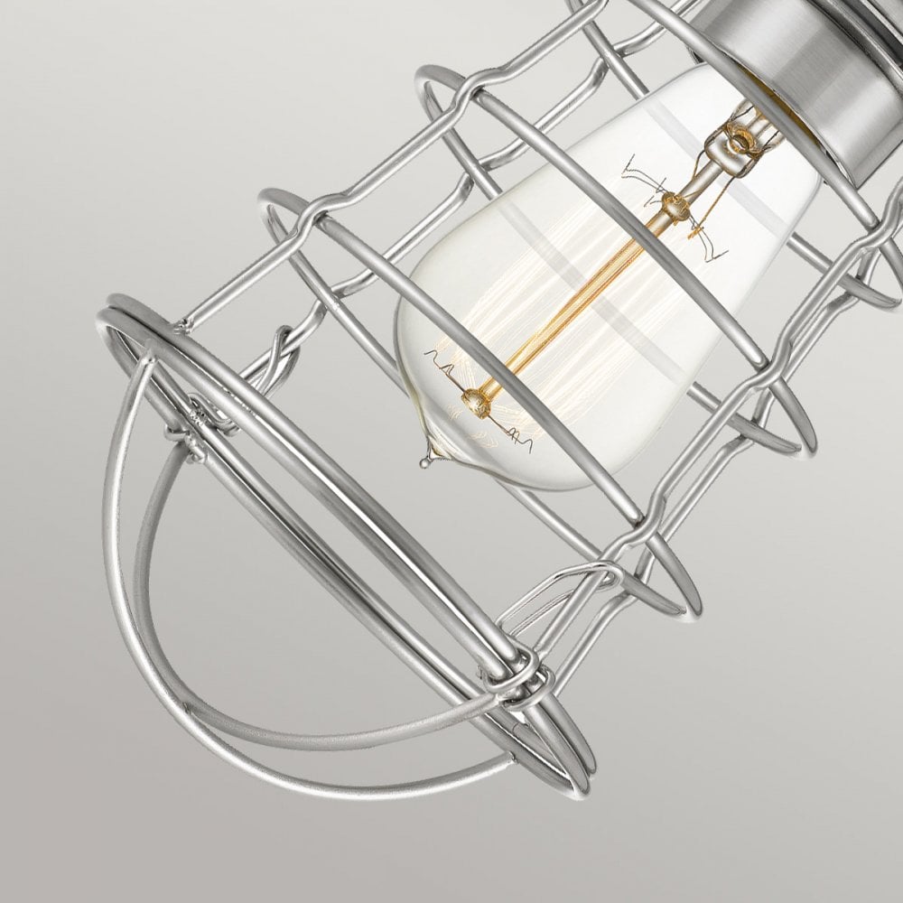 Quoizel Mixon Single Semi-Flush Fitting - Brushed Nickel
