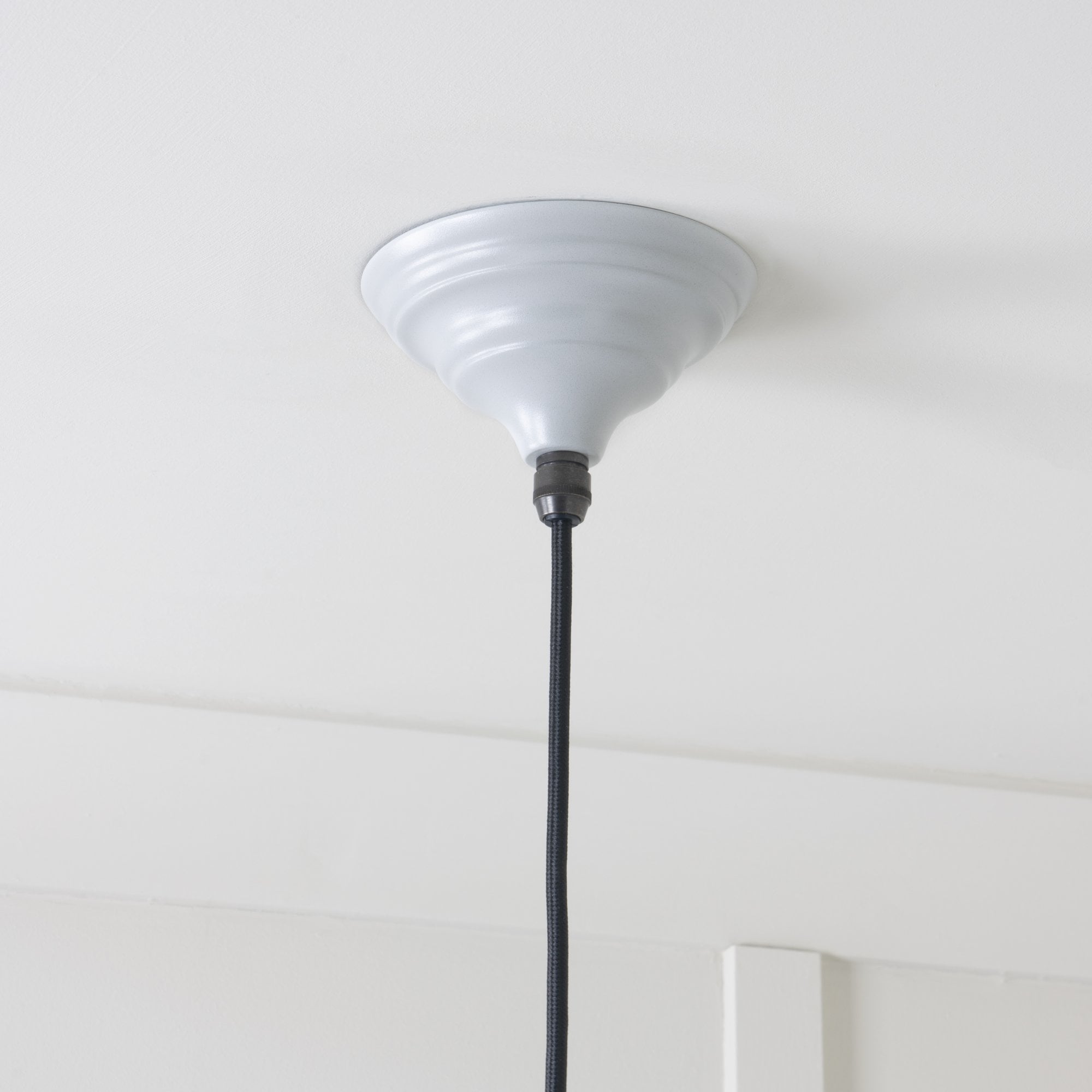 From The Anvil Smooth Copper Brindley Pendant - Birch (Pale Grey)