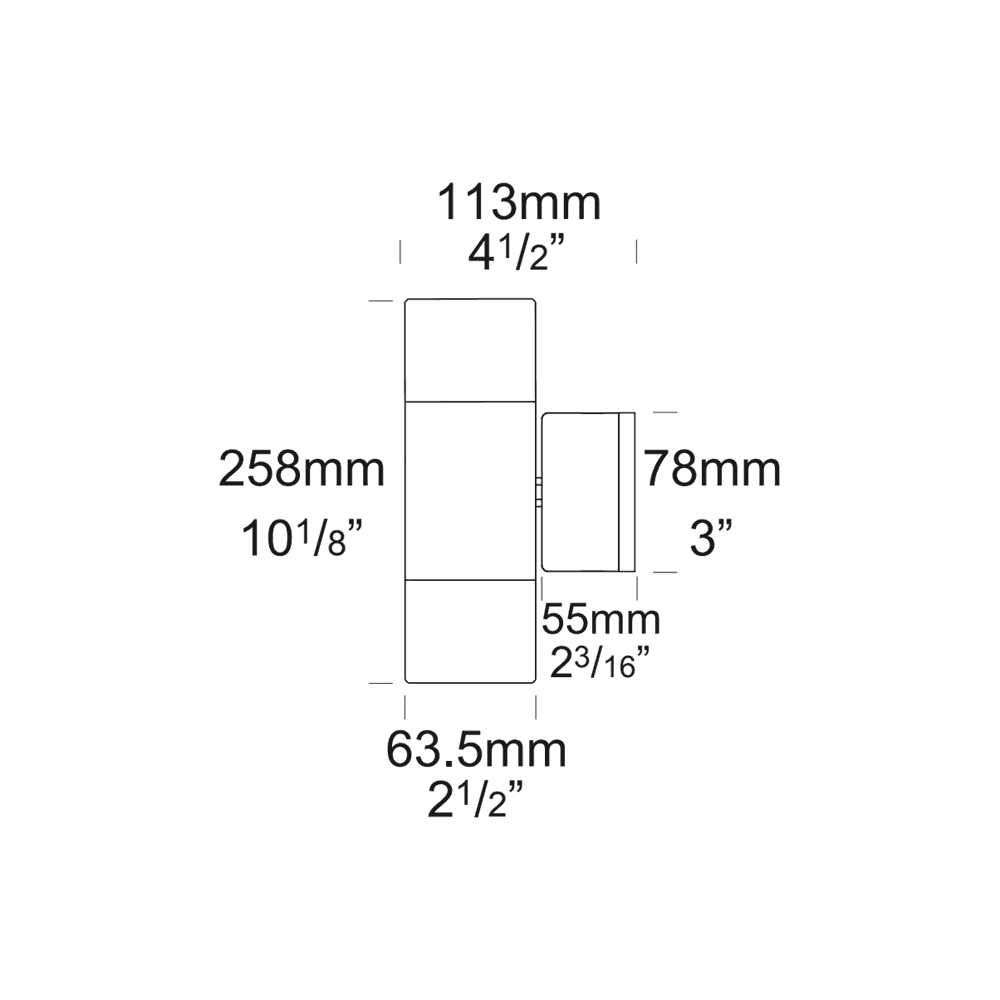 Hunza Pure LED Double Pagoda Light Retro - Copper - Mains