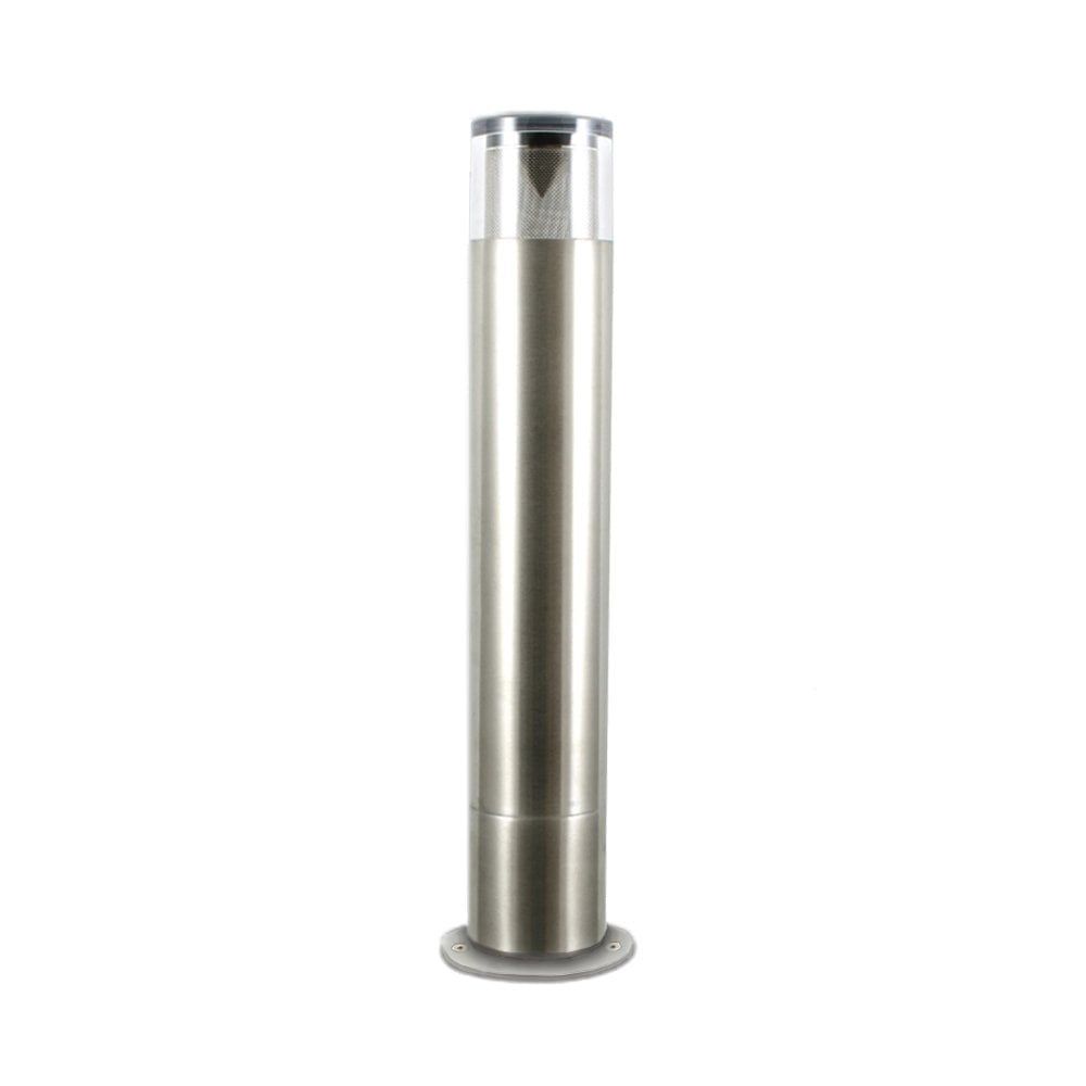 Hunza Bollard 300mm GU10 (90mm Flange Mounted) - Stainless Steel - Mains