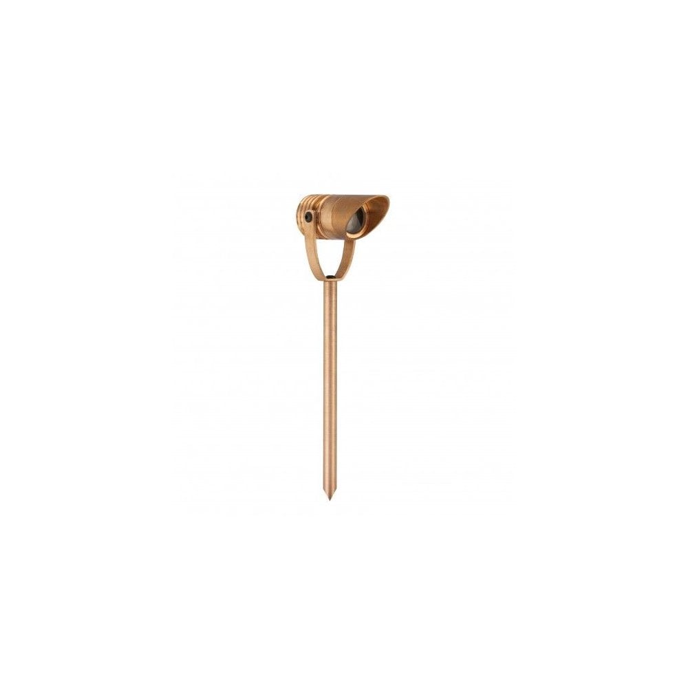 LuxR Modux 1 Spike Spot with Glare Guard - Copper - Low Voltage