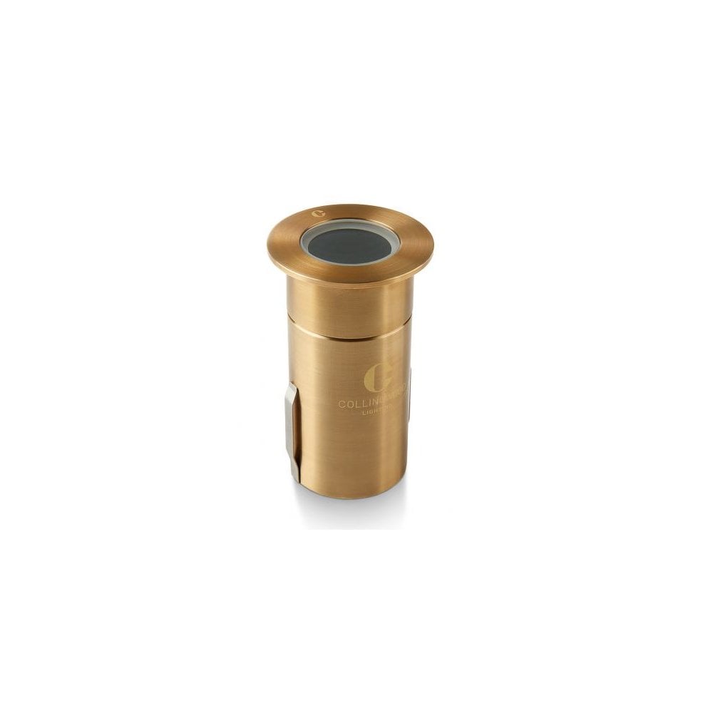 Collingwood GL019 Ultra Low Glare 1W Mini LED Ground Light - Antique Brass - Low Voltage