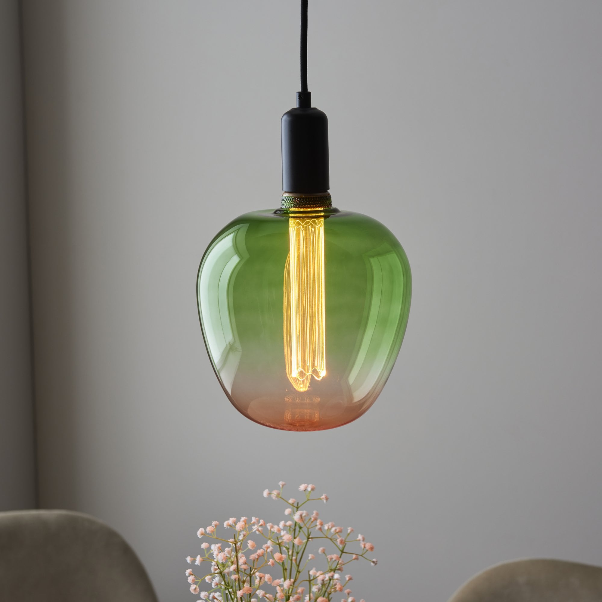 Endon Roves E27 LED 2.8W Anti Glare - 1800K - Non-Dimmable - Green to Pink Ombre