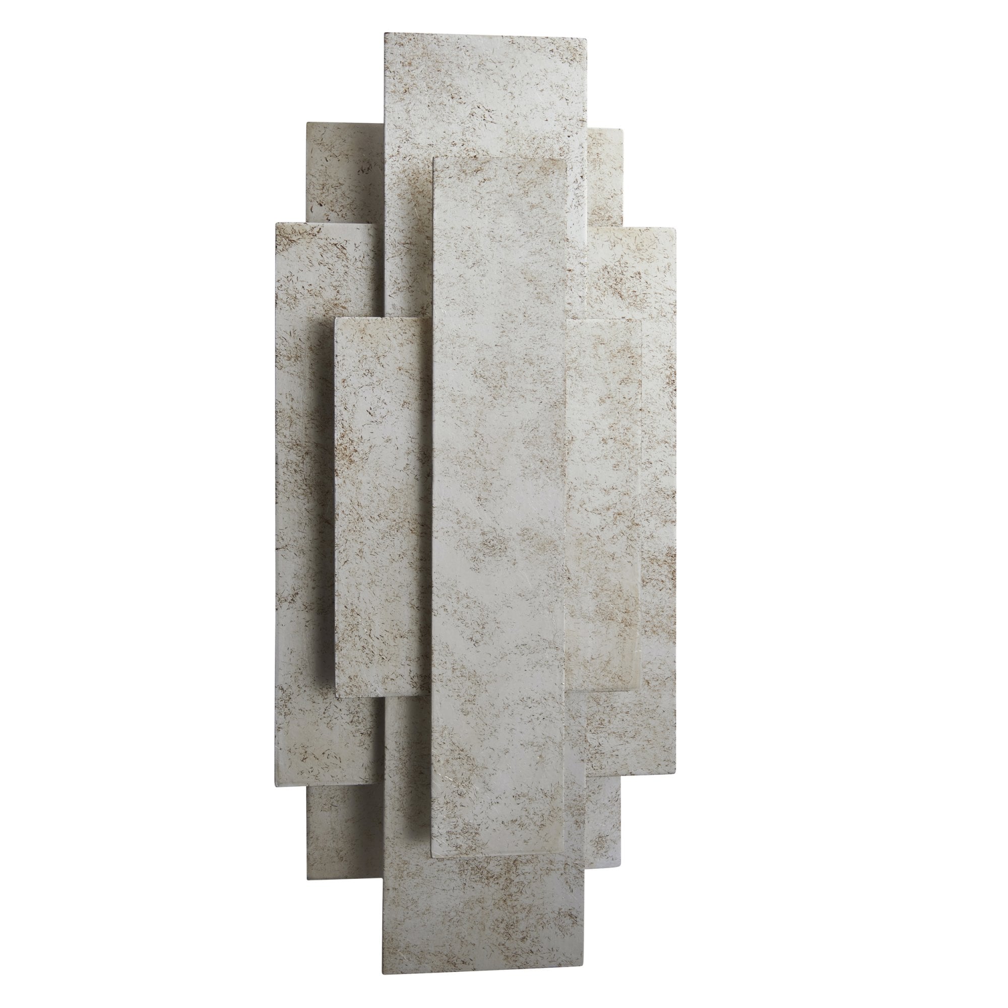 Utopia Overlay 2 Light Wall Light - Antique Silver Leaf