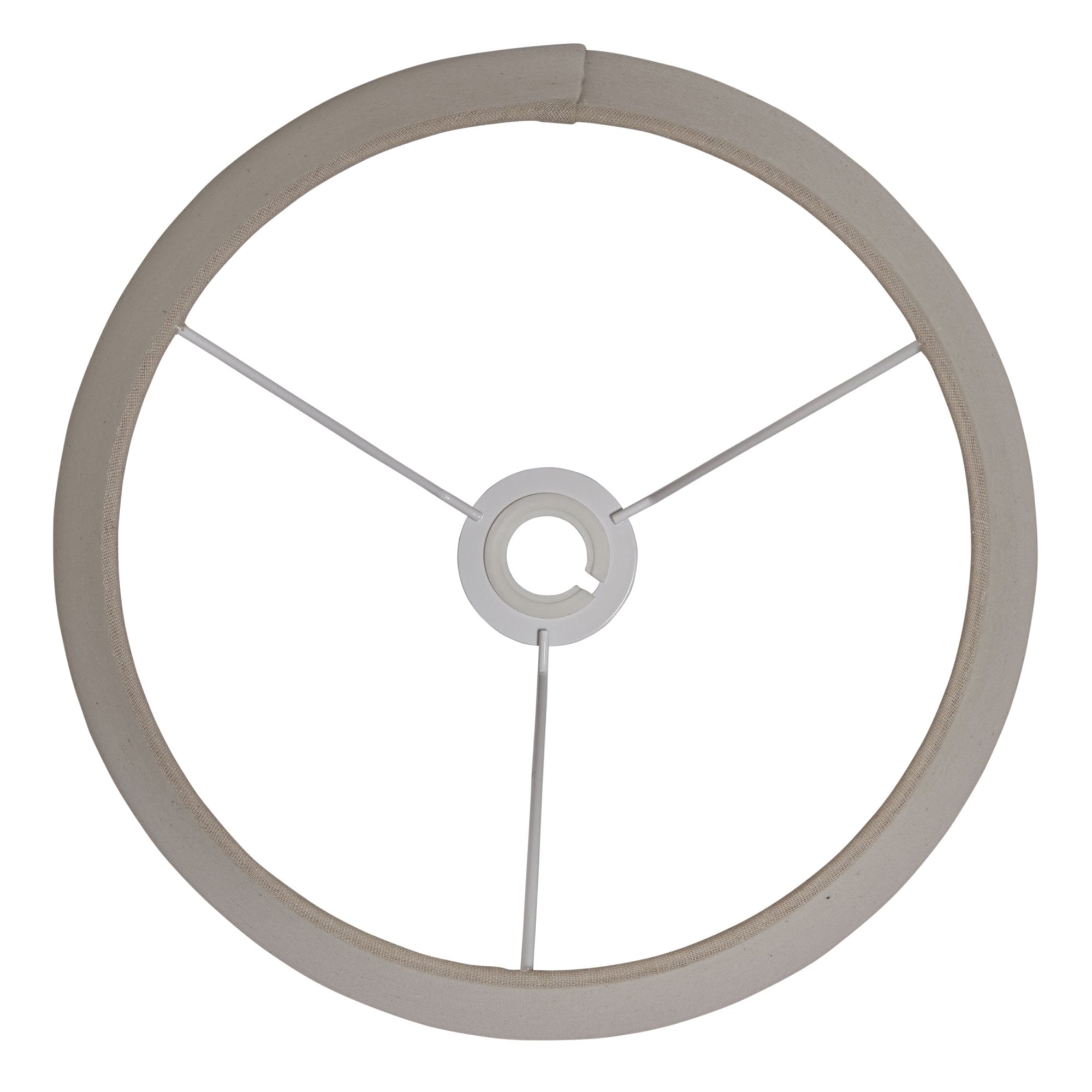 Endon Cici 14" Tapered Cylinder Shade - Grey Faux Linen - Shade Only