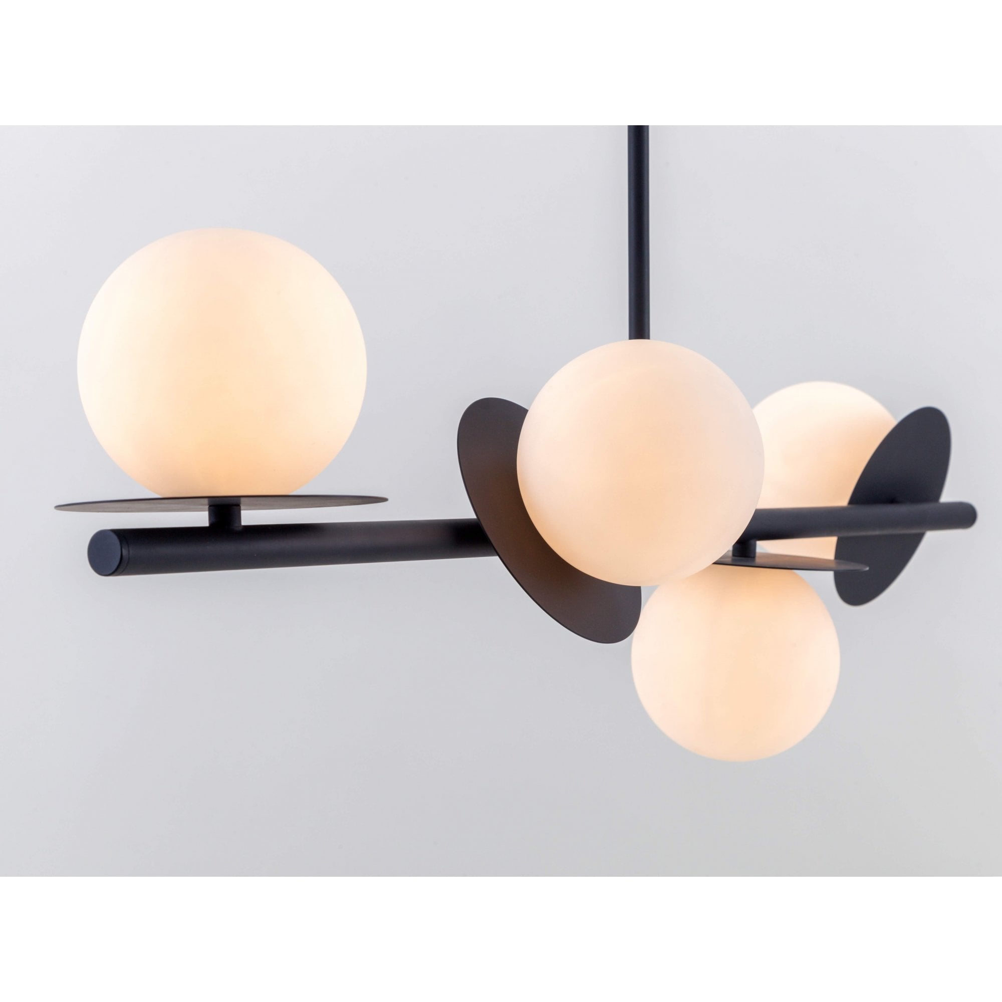houseof. Opal Disk Ceiling Light IP44 - Charcoal