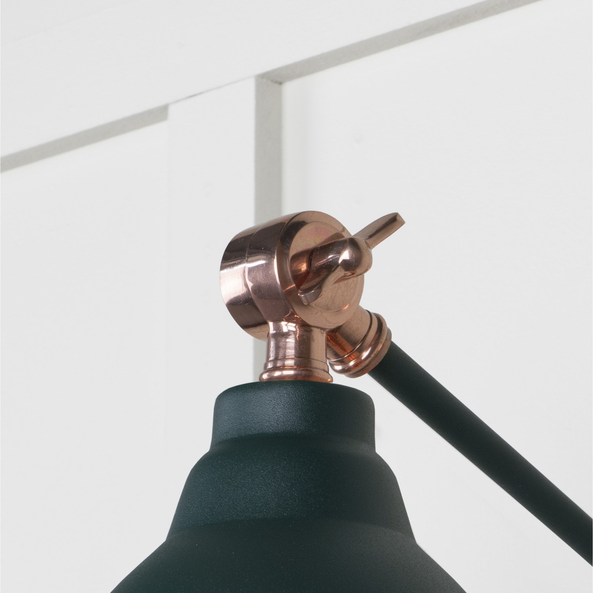 From The Anvil Hammered Copper Brindley Wall Light - Dingle (Rich Green)