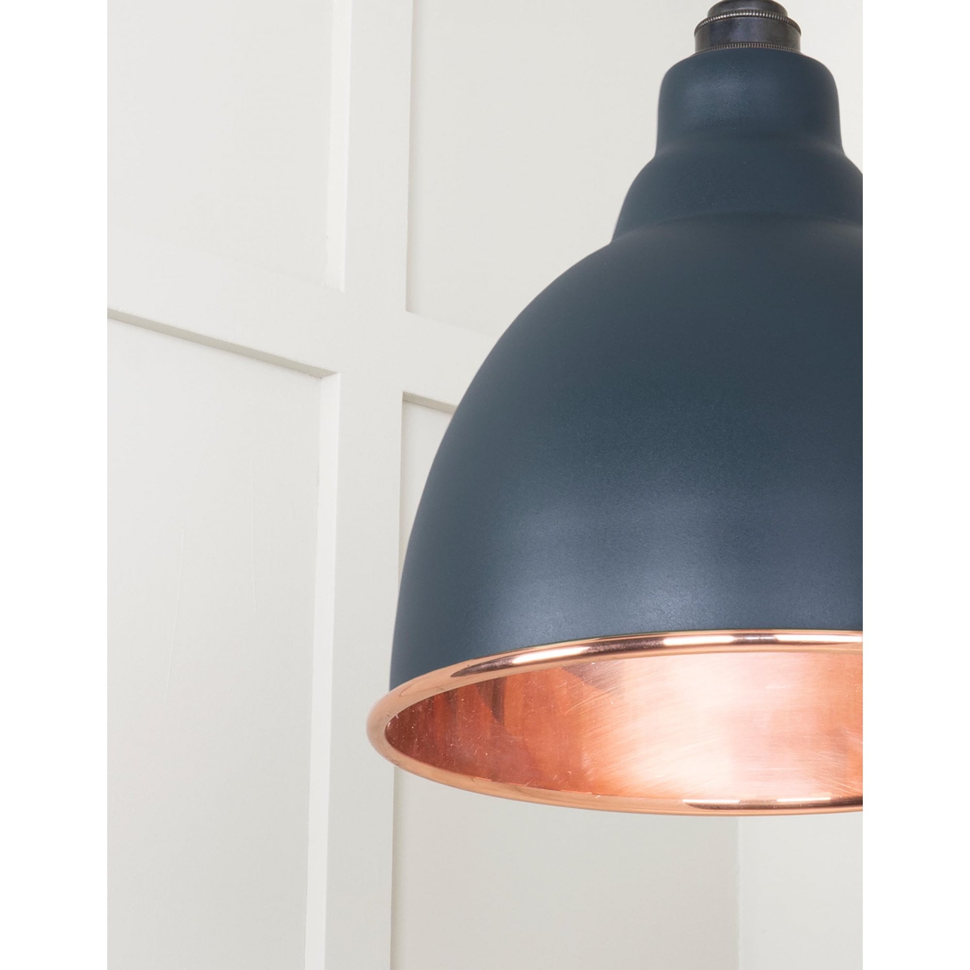From The Anvil Smooth Copper Brindley Cluster Pendant - Soot (Dark Grey)