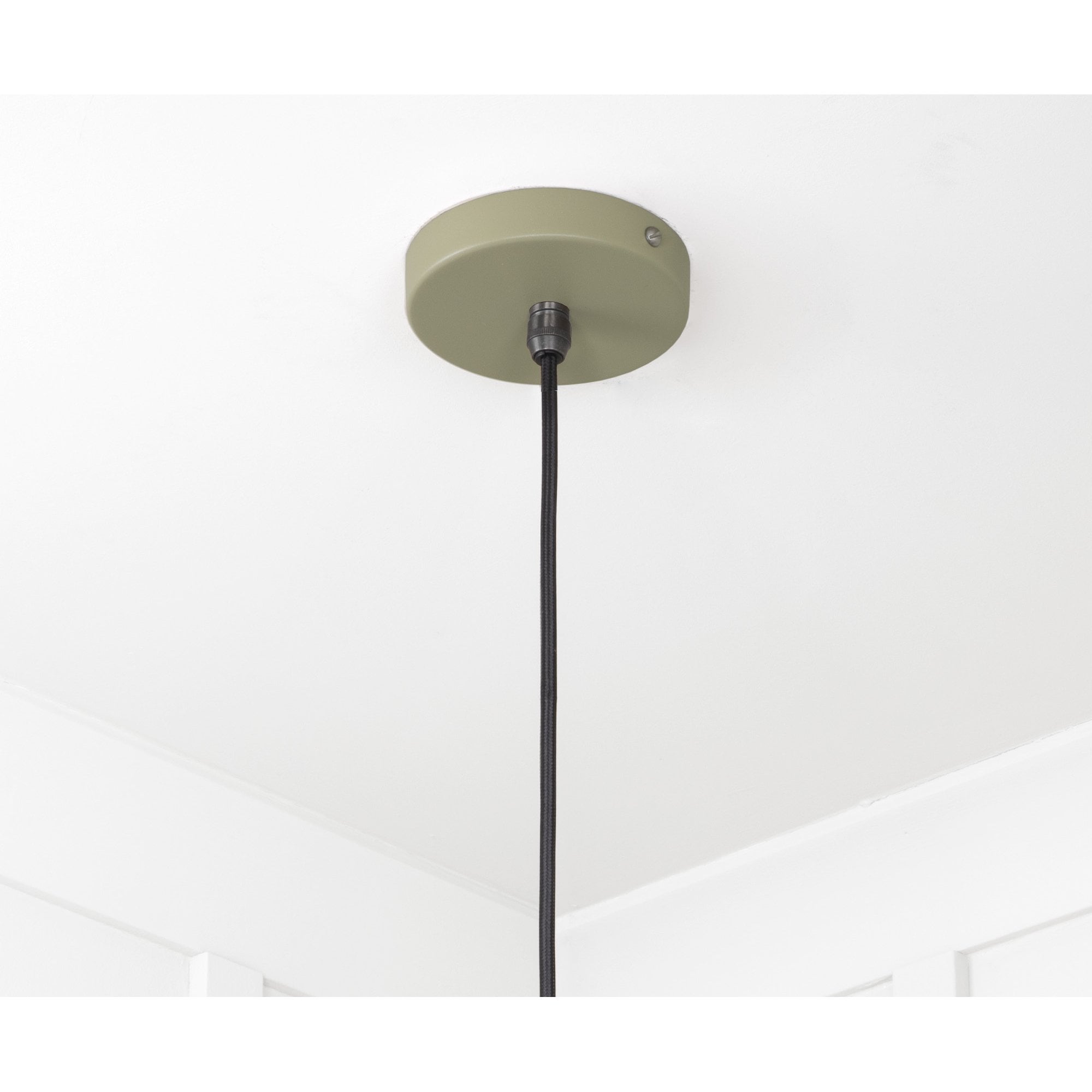 From The Anvil Smooth Nickel Flora Pendant - Tump (Pale Green)