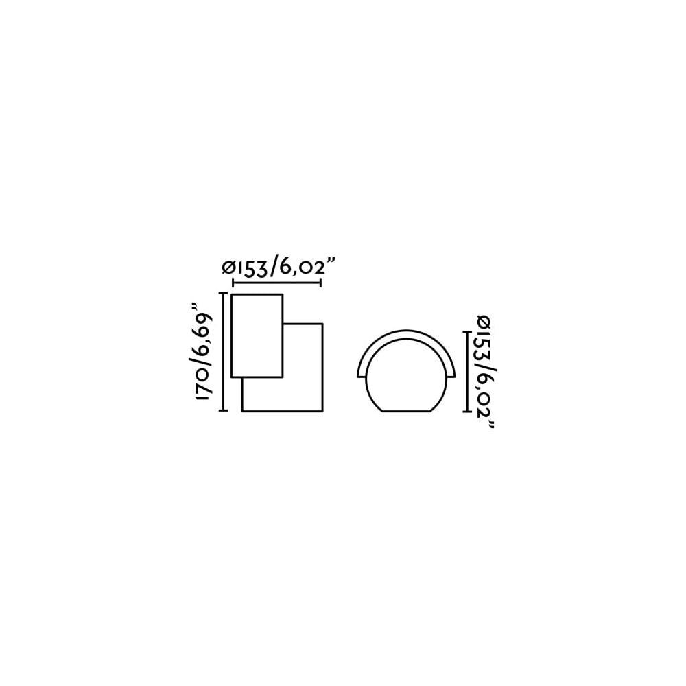 Faro Noboru Projector Lamp/Wall Washer - Dark Grey