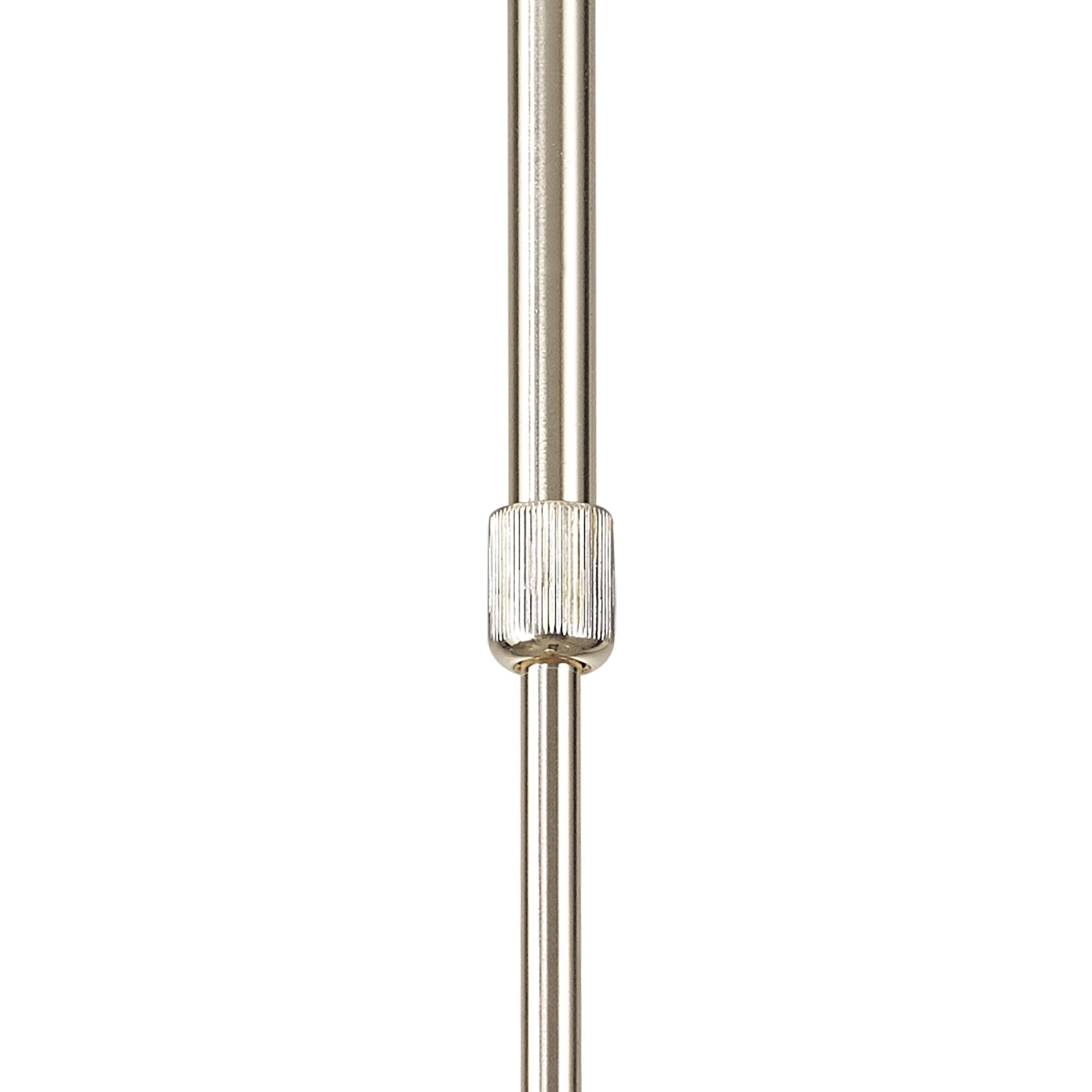 Fabula Tamworth 3 Light Telescopic Semi Flush - Short Cylinder Shades - French Gold & Cognac Glass