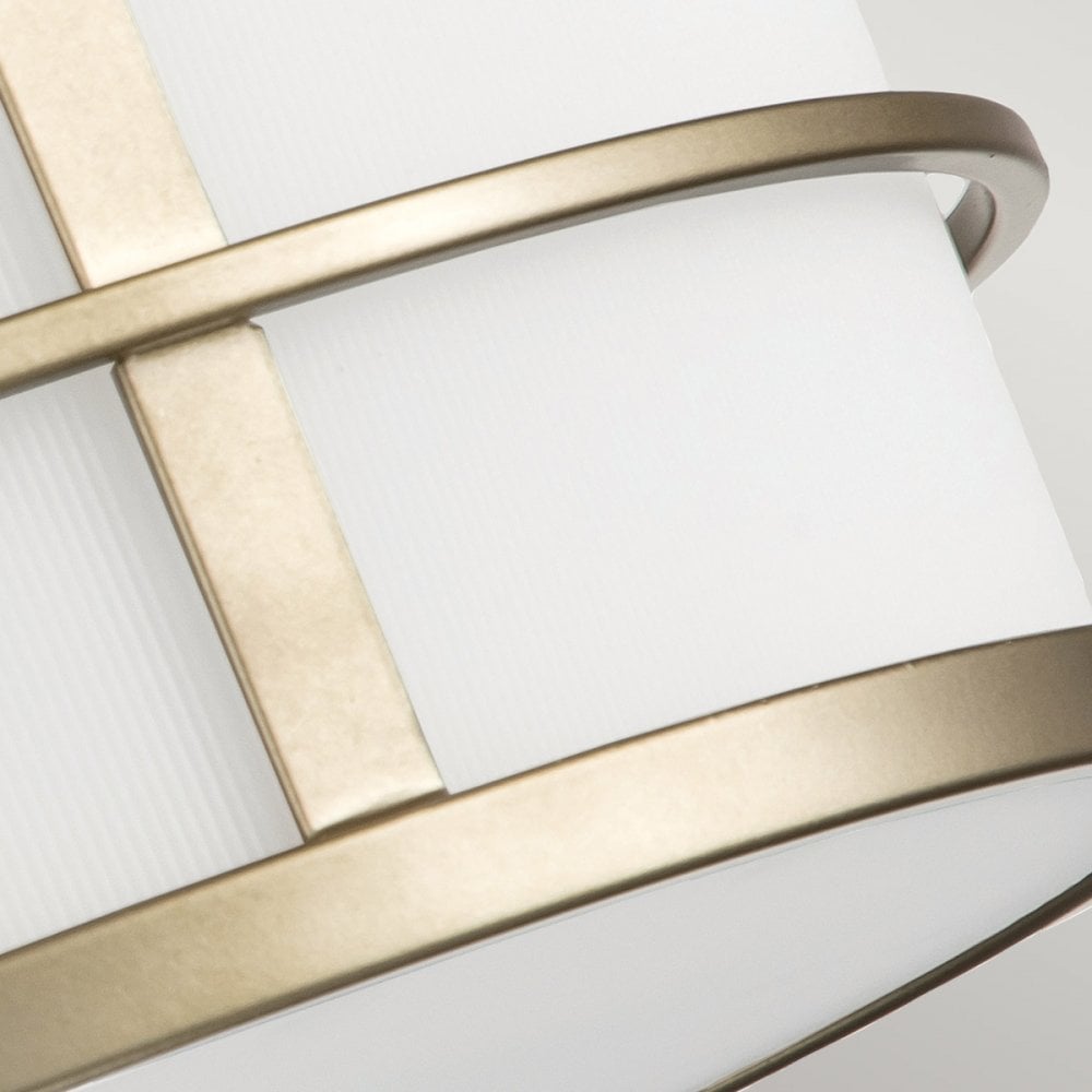Feiss Fusion 3 Light Semi-Flush Mount - Painted Natural Brass