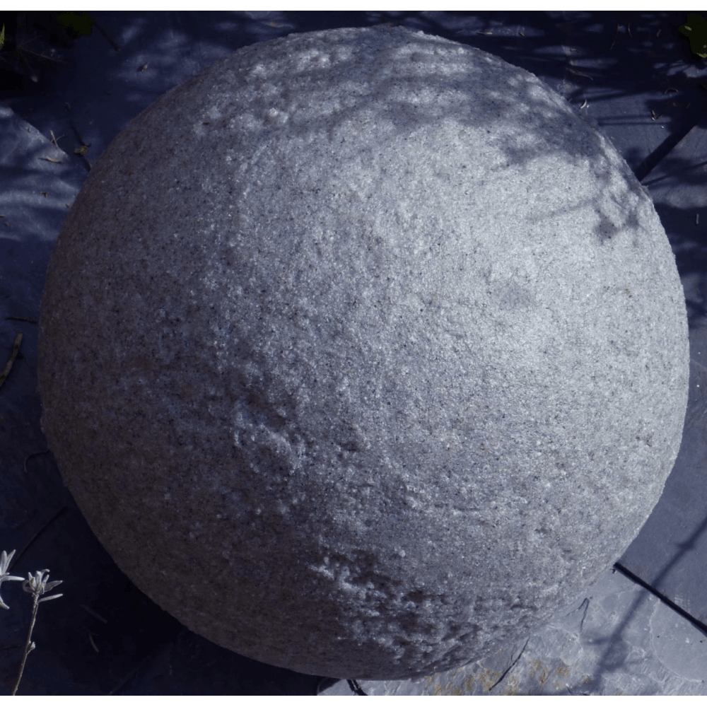 Stone Globe Spherical Garden Light - Granite - Solar