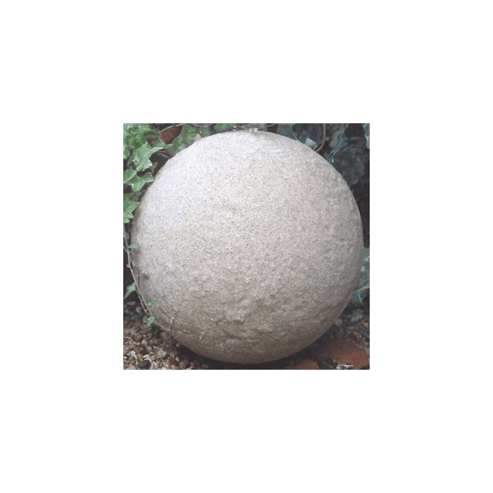 Stone Globe Spherical Garden Light - Sandstone - Solar