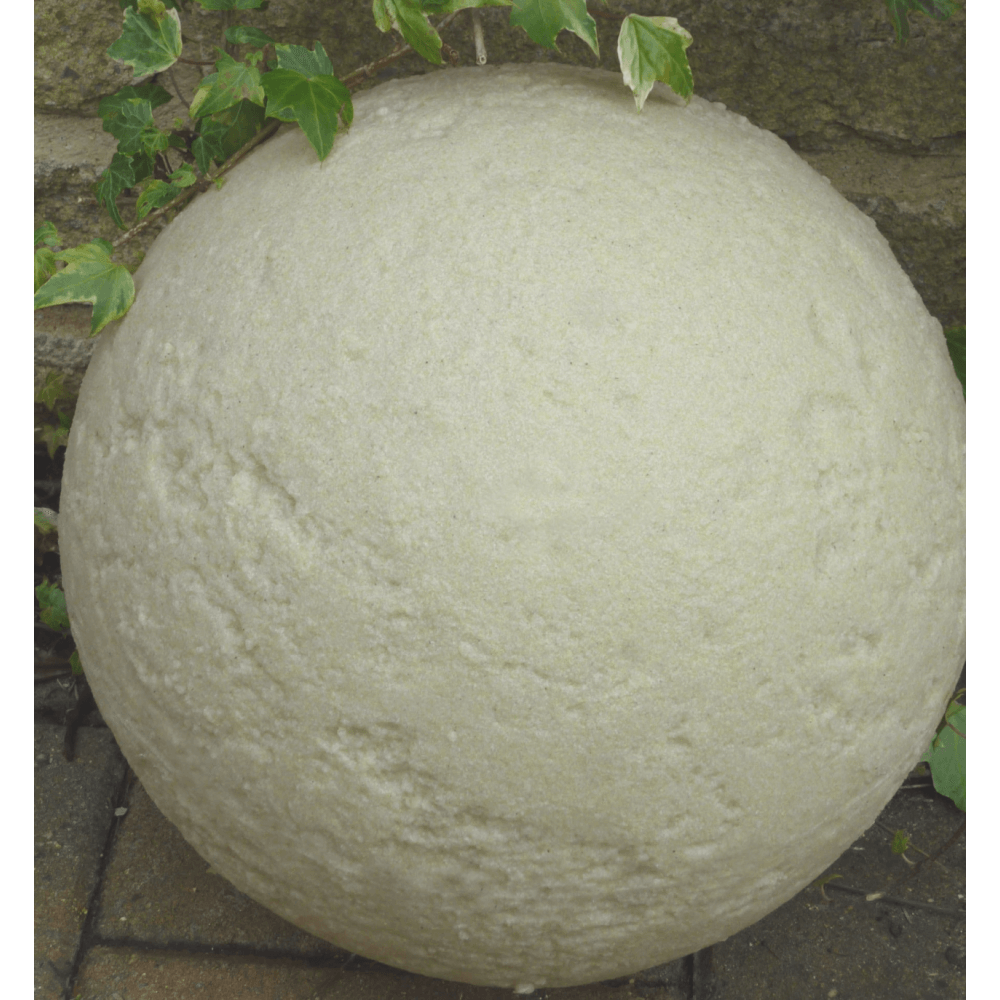 Stone Globe Spherical Garden Light - Bath Stone - Solar