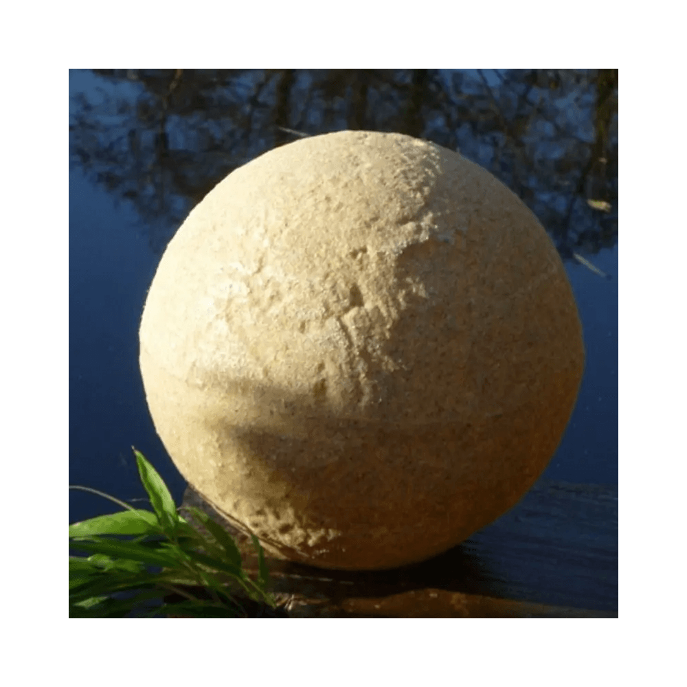 Stone Globe Spherical Garden Light - Bath Stone - Solar