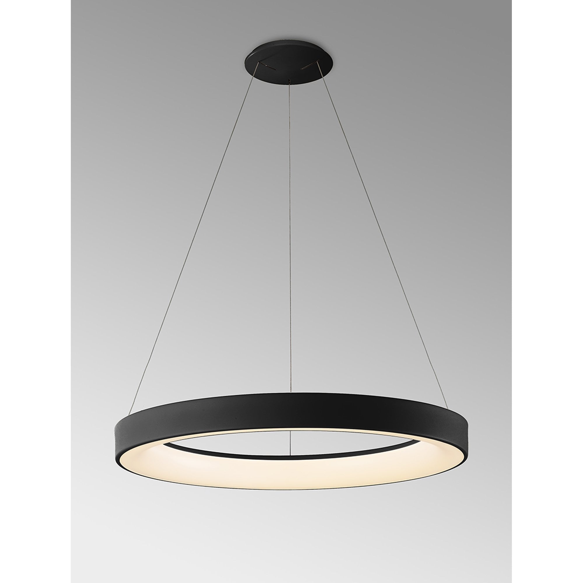 Mantra Niseko II 65cm Ring Pendant - Black