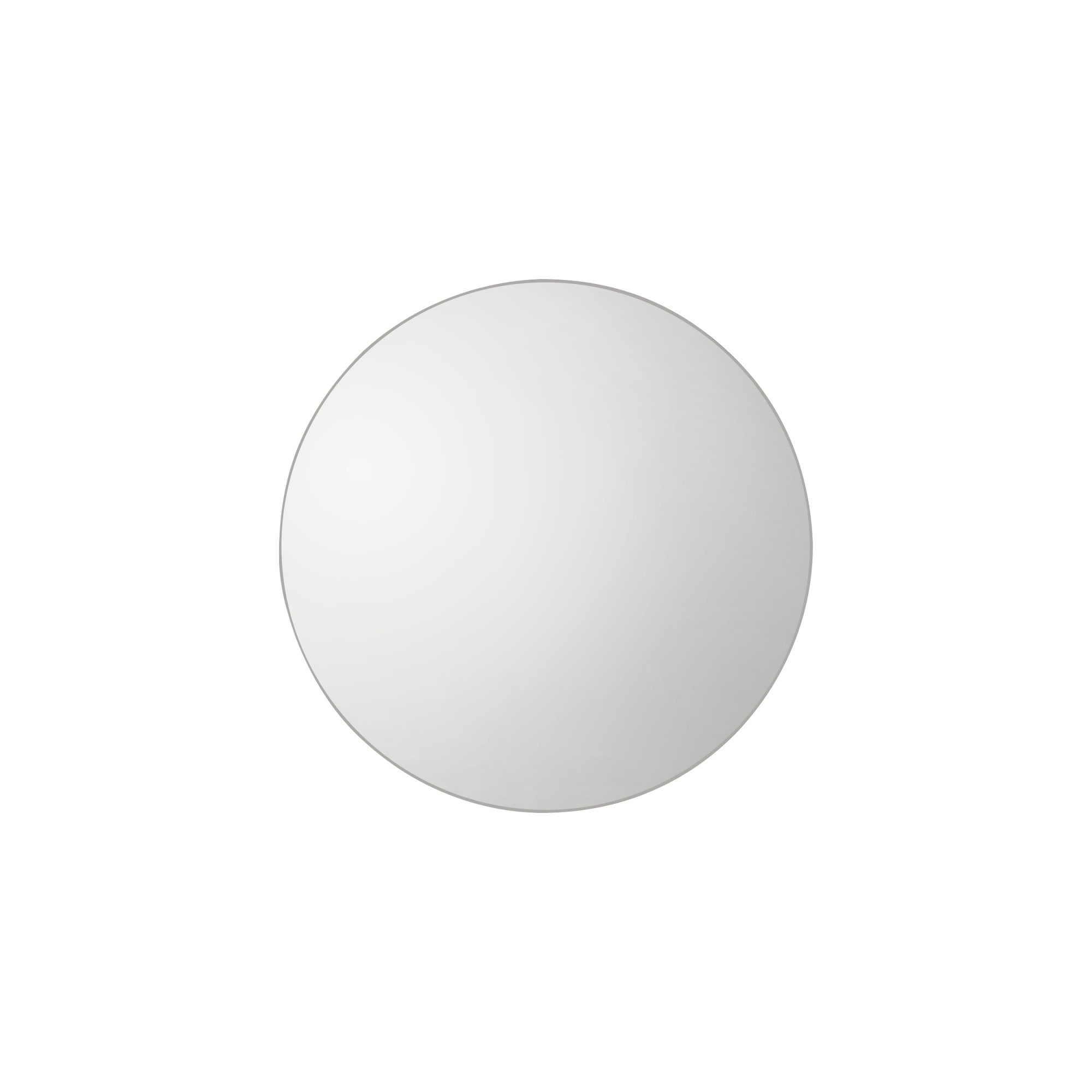 Mura Welshpool Round Wall Mirror - Satin Silver