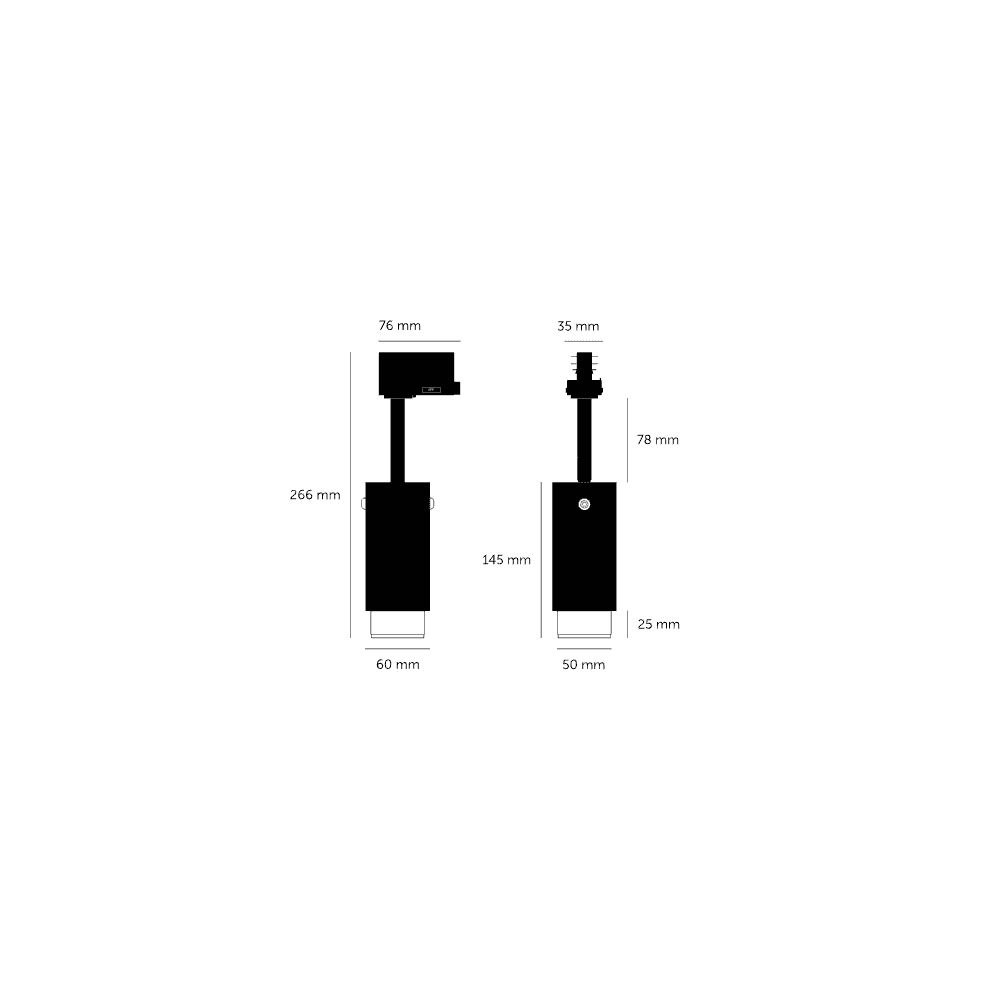 Buster + Punch Exhaust Cross Graphite Track Spotlight