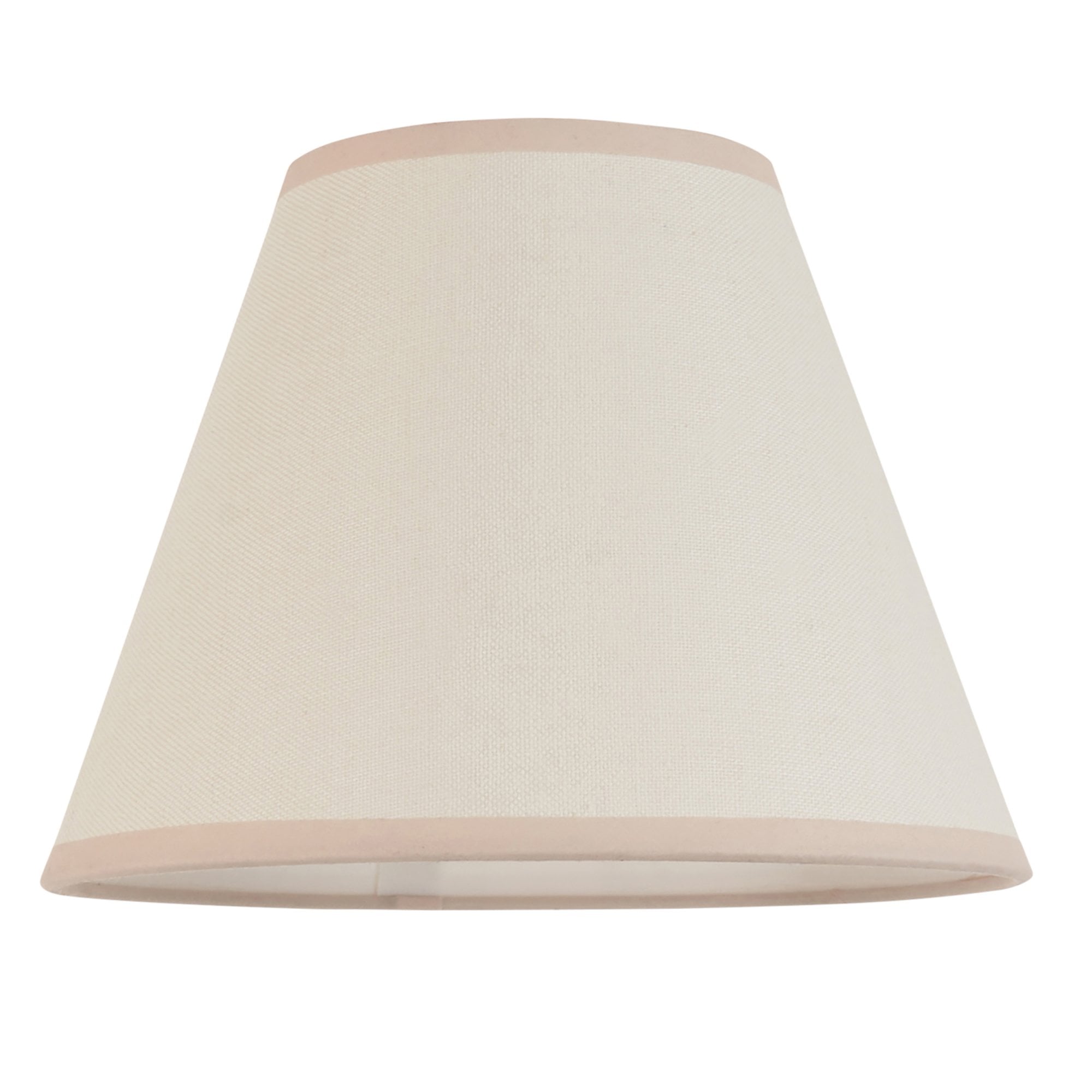 Endon Higgledy Gloss Pink Clay Table Lamp & Ivy 25cm Vintage White Shade