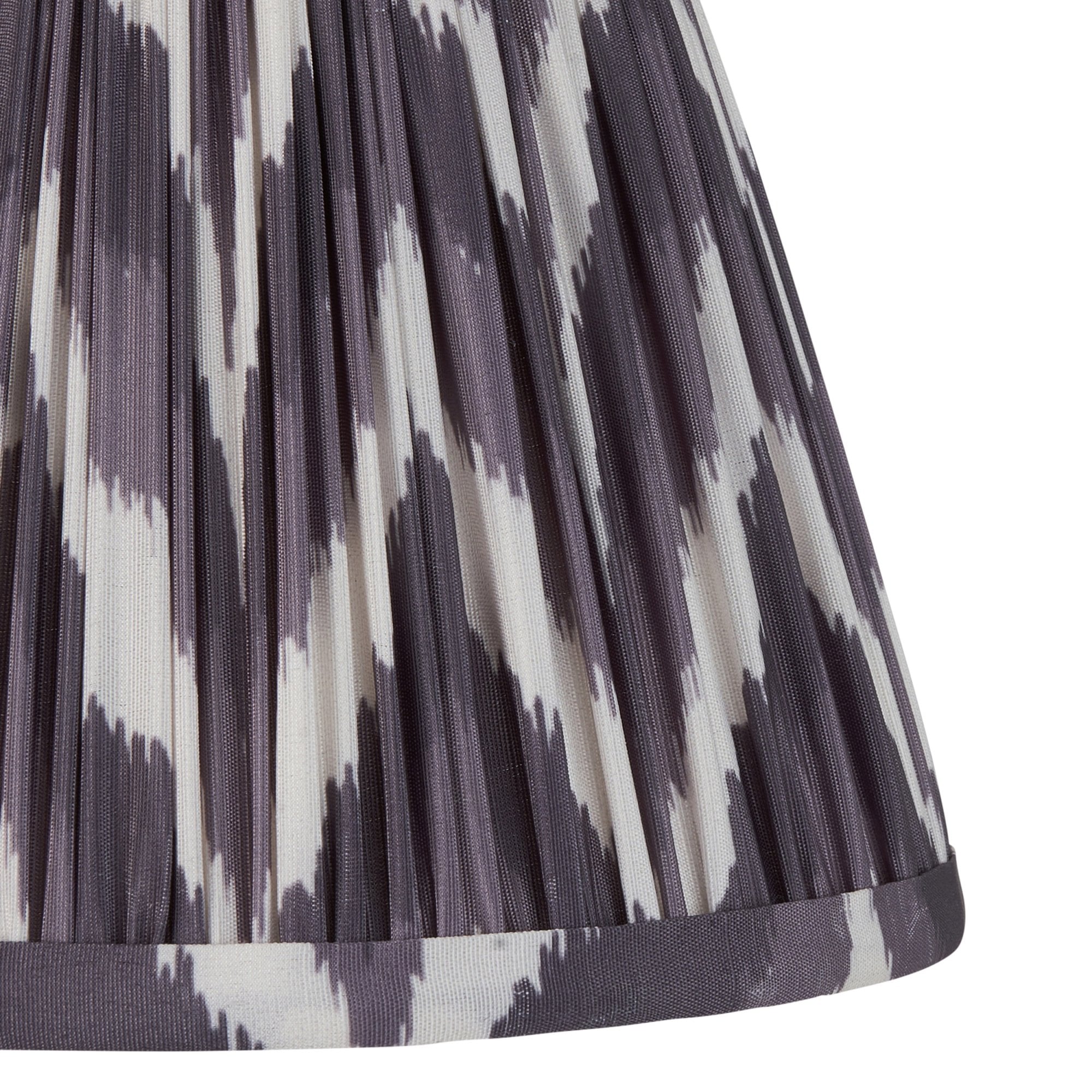 Endon Bibury Satin Marlin Blue Table Lamp & Zigzag 20cm Pearl Grey Shade