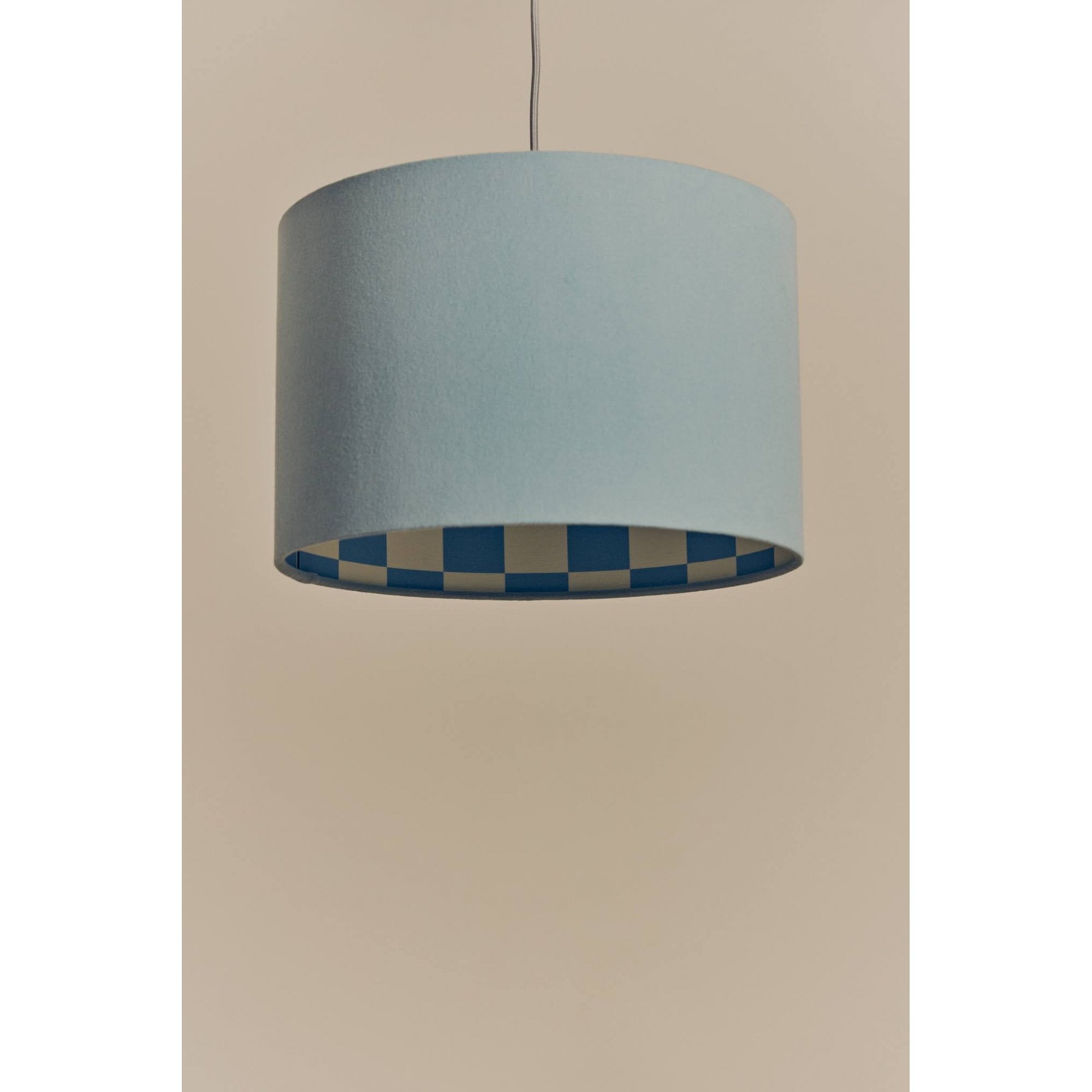 houseof. Checkered Drum Shade - Damson
