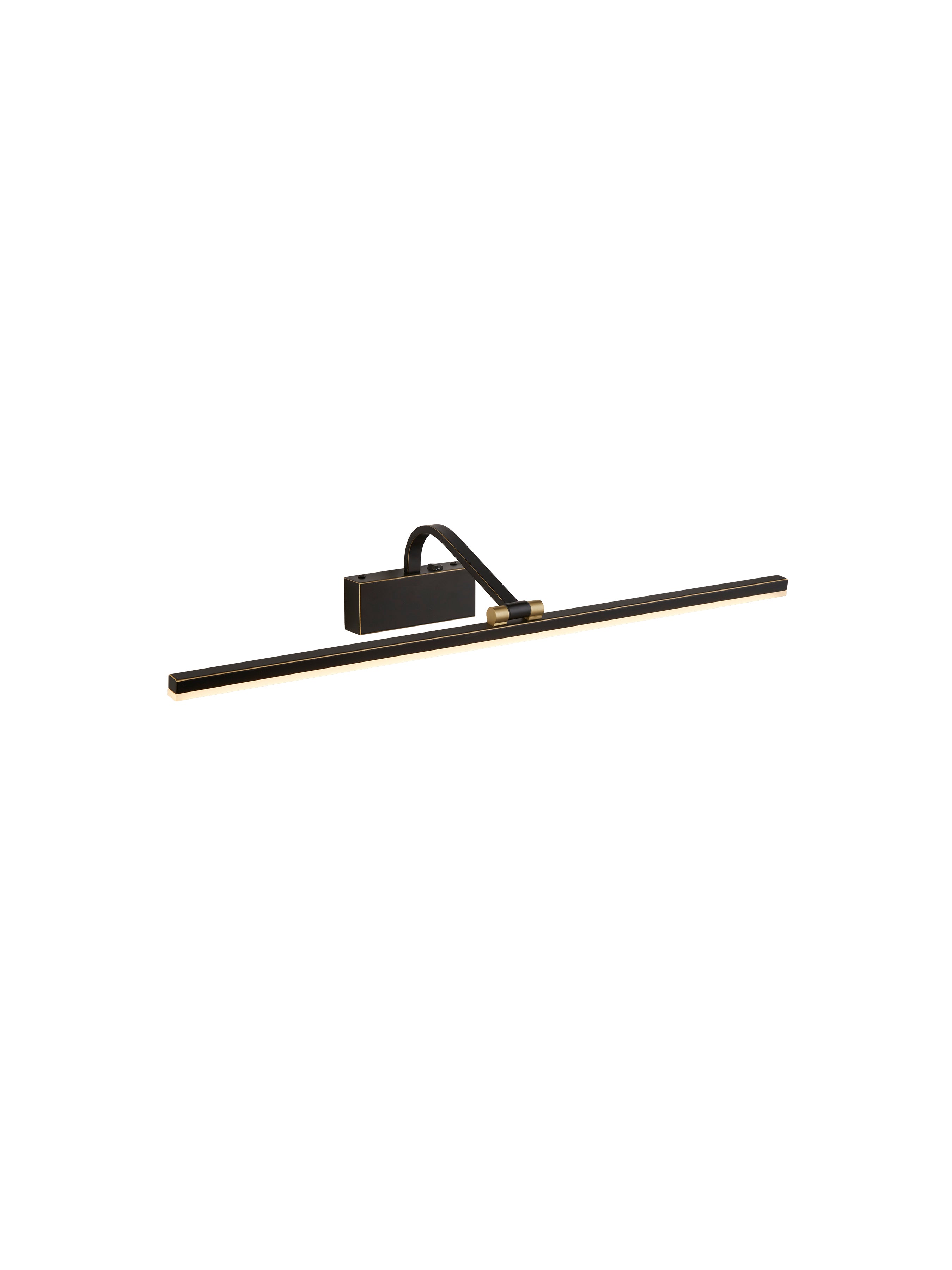 Searchlight LED Picture Light 710mm - Black Brushed Gold