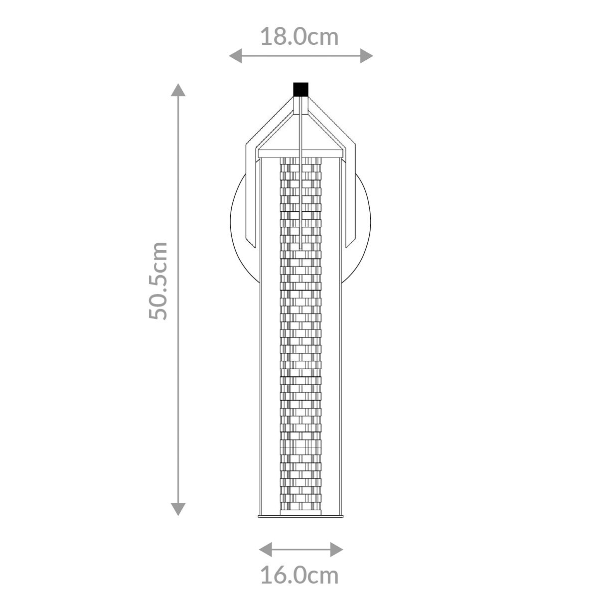 Quintiesse Espada Wall Light - Polished Chrome