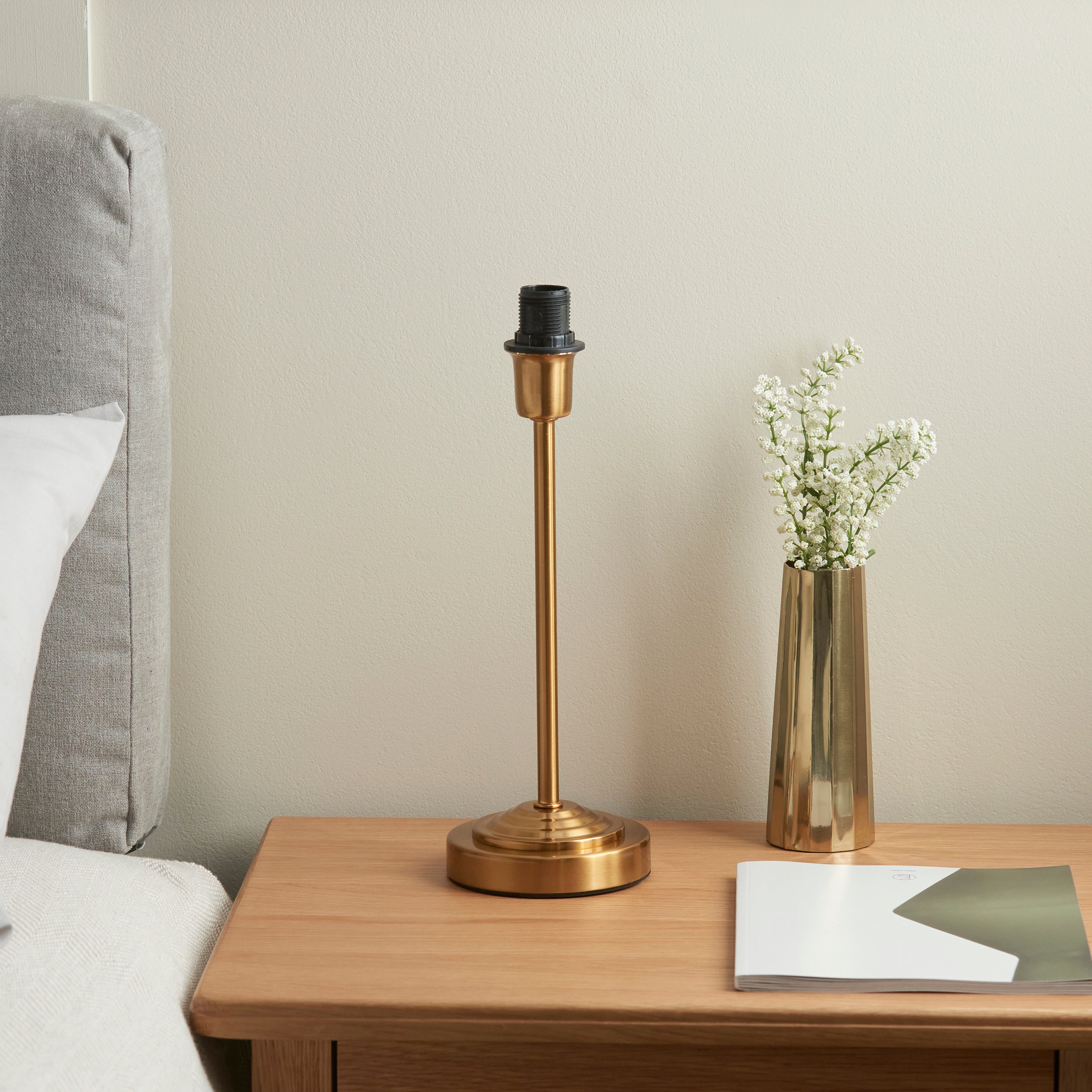 Endon Rise Table - Base Only - Vintage Brass Finish