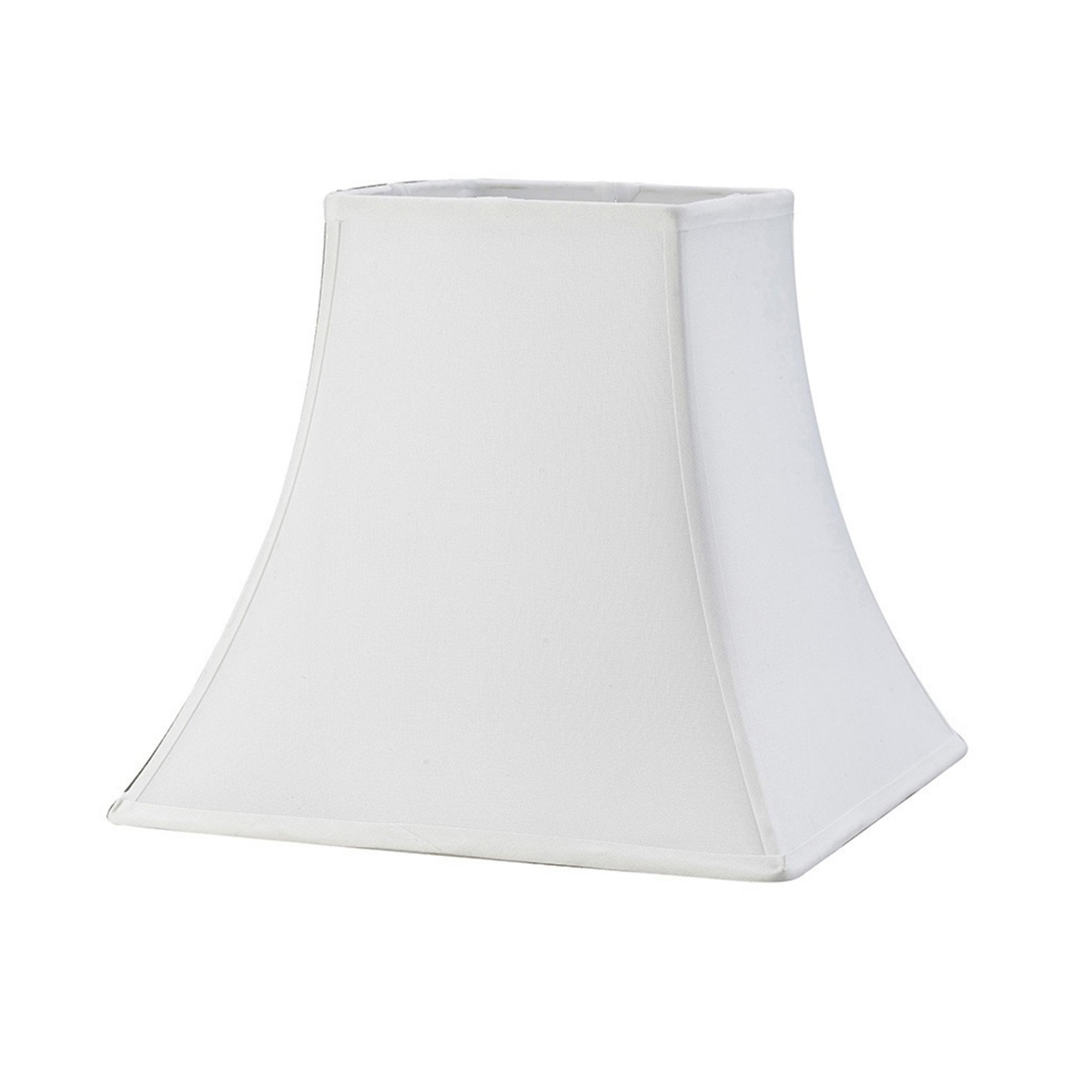 Diyas ILS20253 Contessa Square Medium Shade - White 16.5/30.5cm - Shade Only