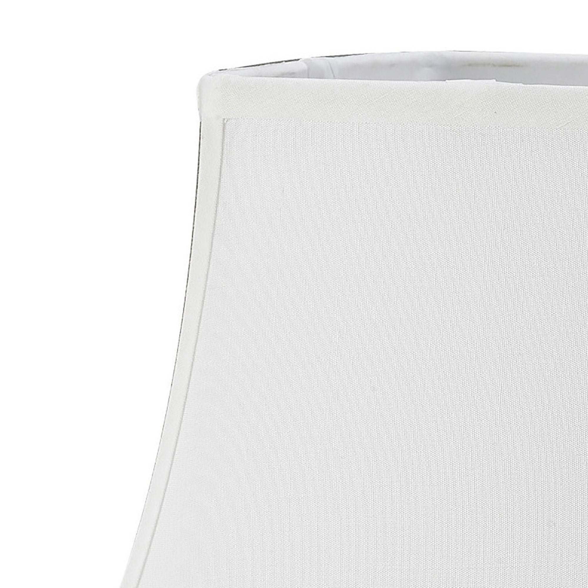 Diyas ILS20253 Contessa Square Medium Shade - White 16.5/30.5cm - Shade Only