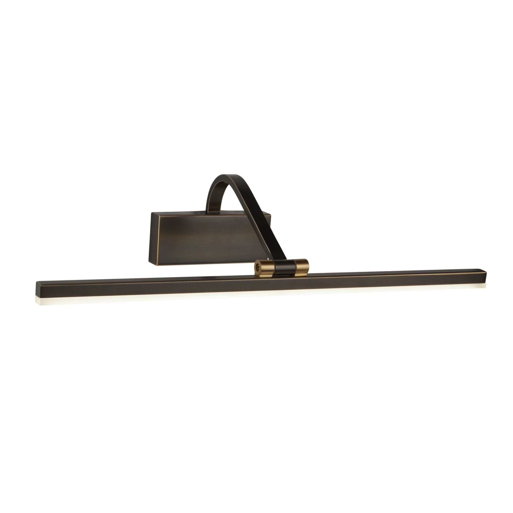 Searchlight LED Picture Light 510mm - Black Brushed Gold