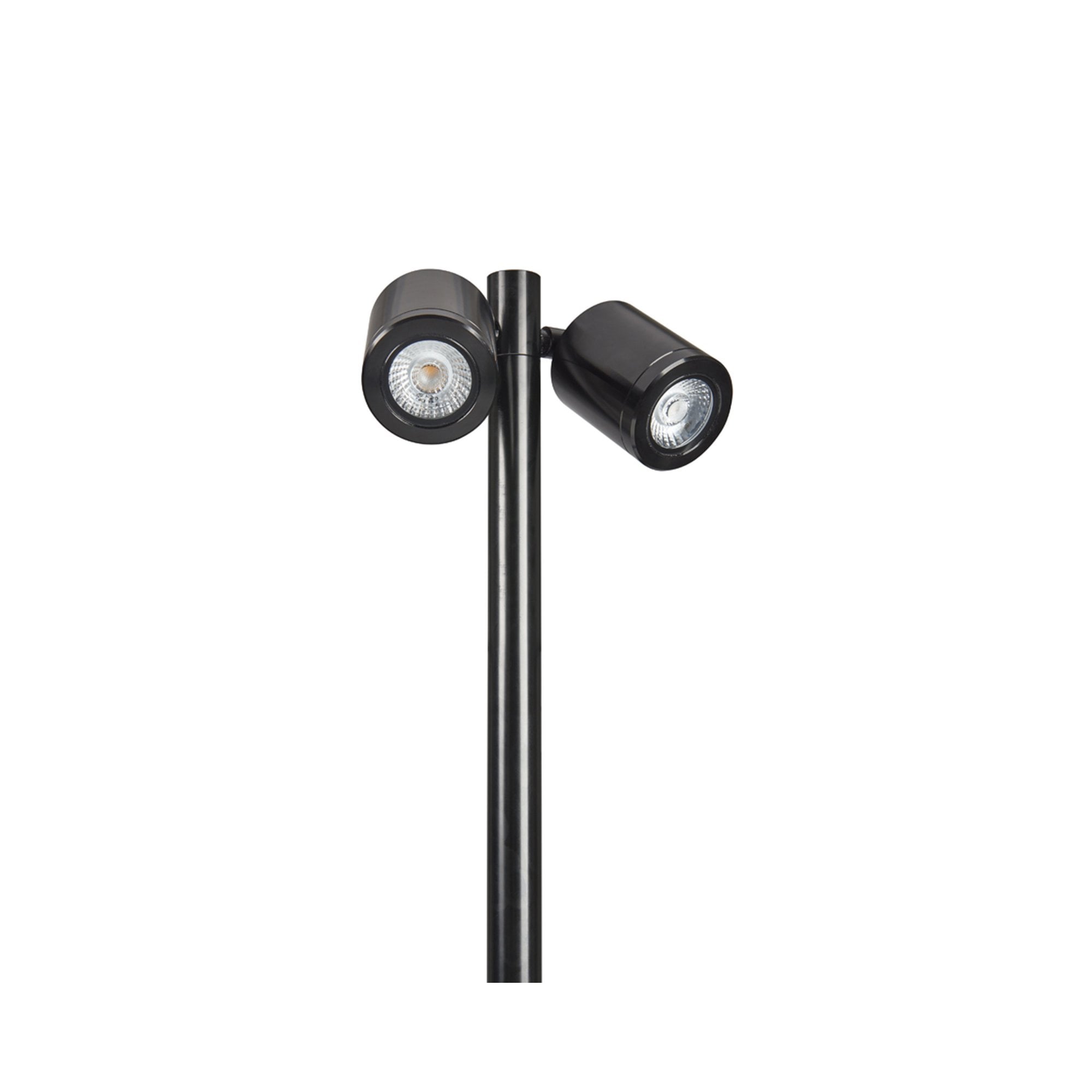Collingwood SL230 LED Twin Pole Spike Light - Black - Straight to Mains