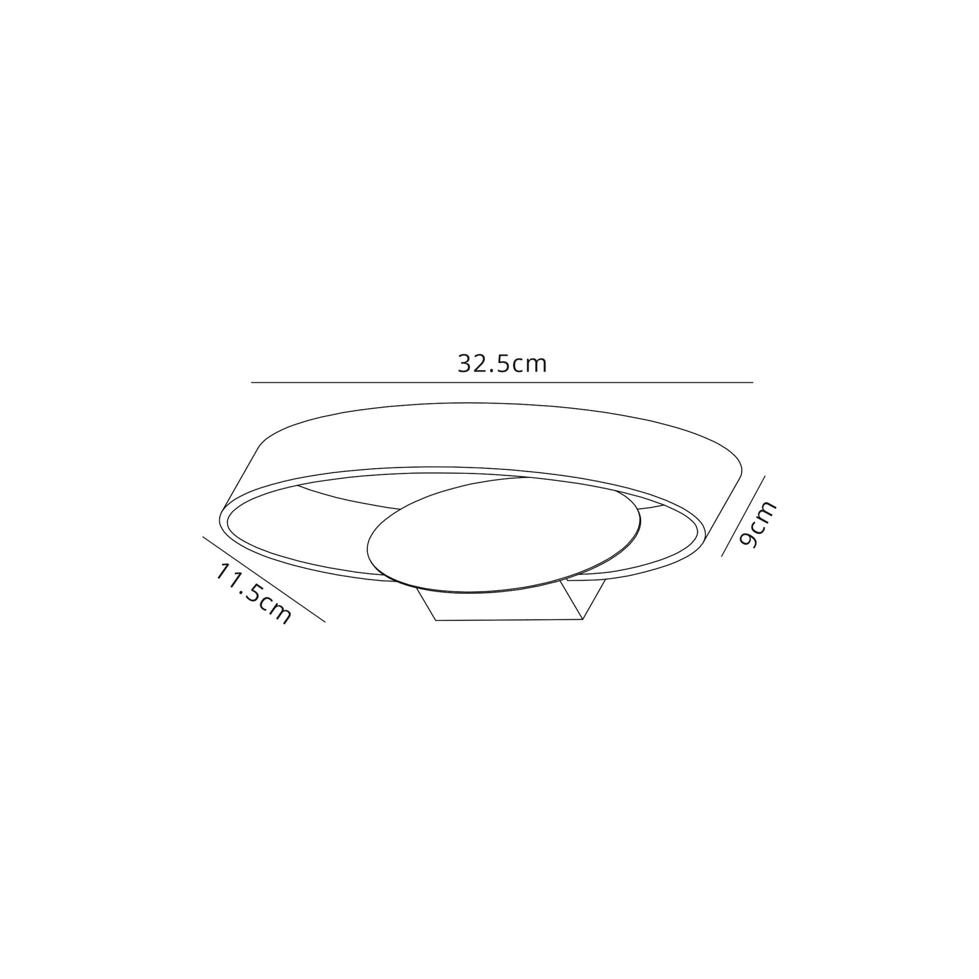 Fabula Ellesmere LED Wall Lamp - Satin Brown & Polished Chrome