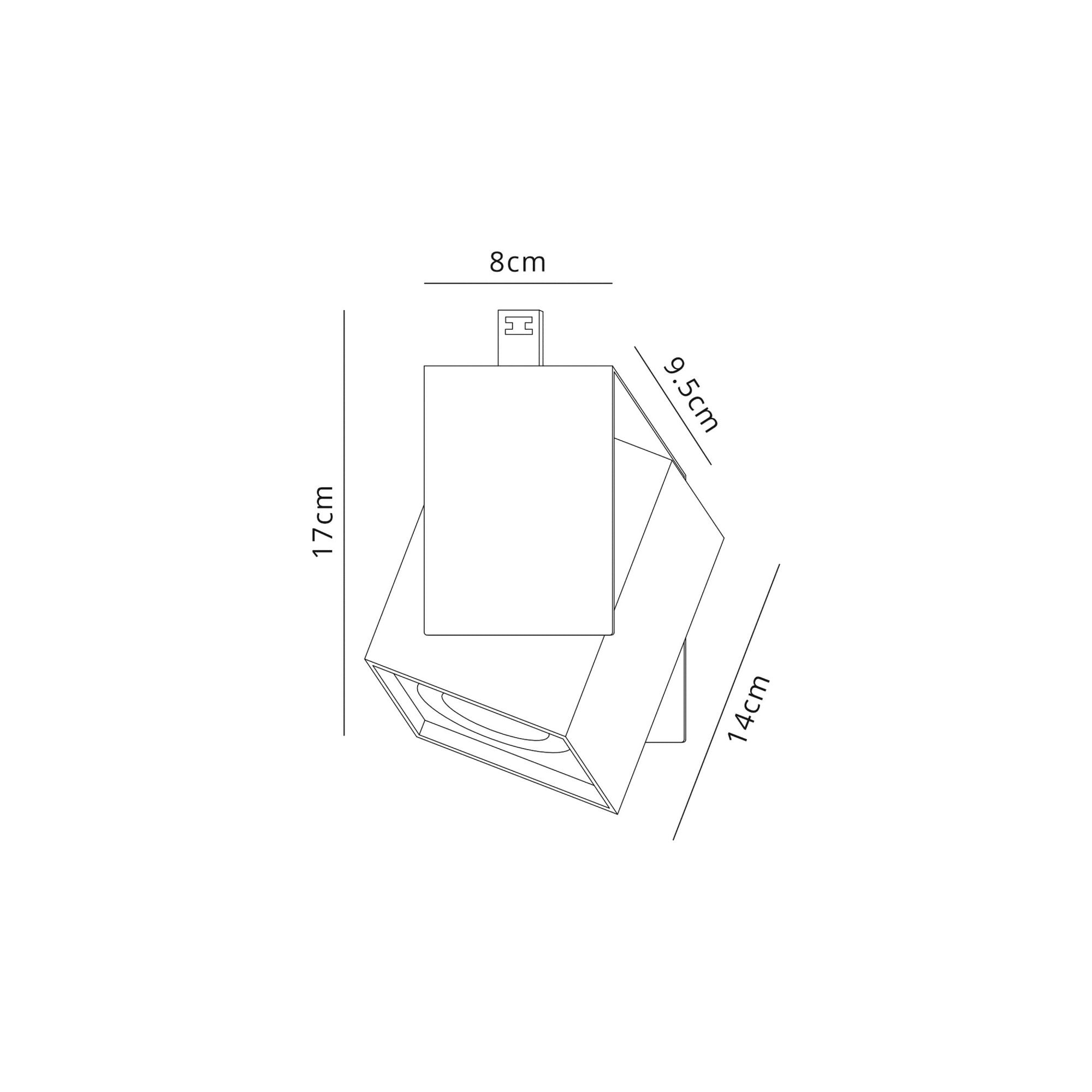 Fabula Armstrong Adjustable Square Spotlight - Sand White