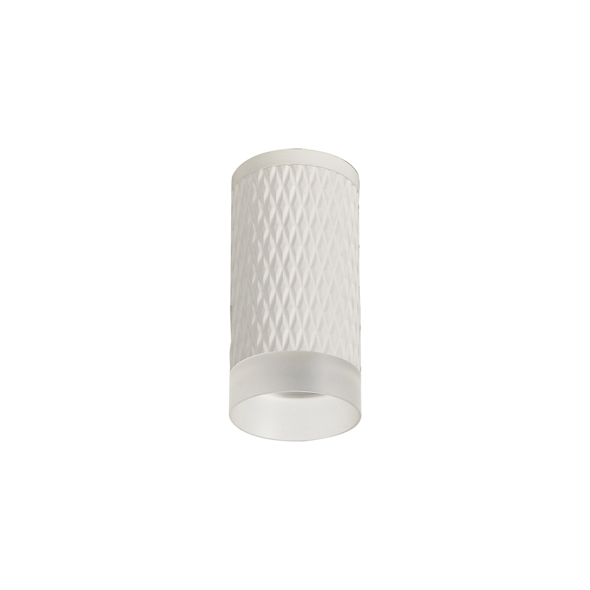 Fabula Summerfield Single 11cm Ceiling Spot Light - Sand White & Acrylic Ring