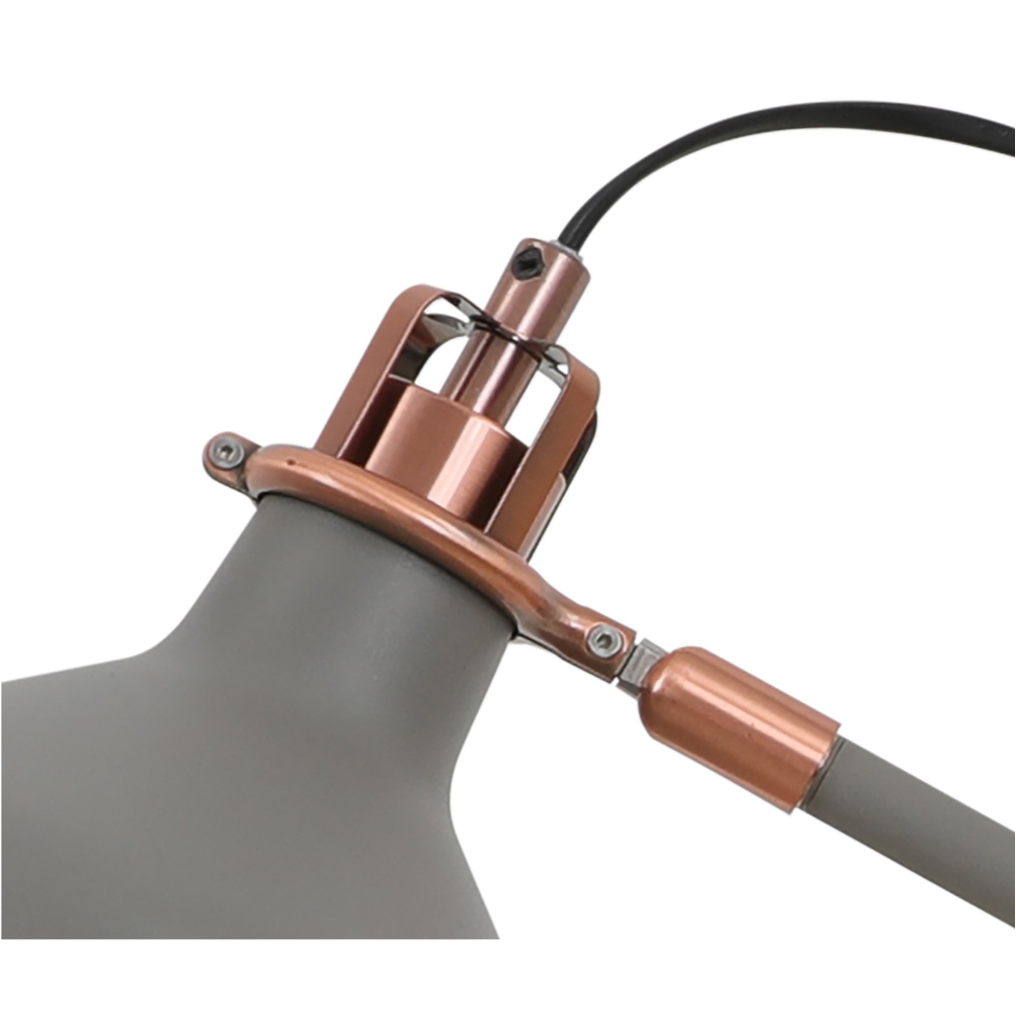 Fabula Forest Single Adjustable Table Lamp - Sand Grey & Copper