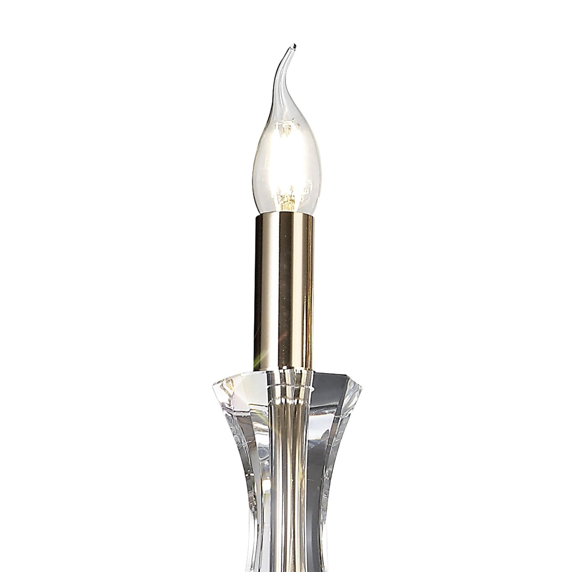 Diyas Armand Pendant 3 Light E14 - French Gold/Crystal