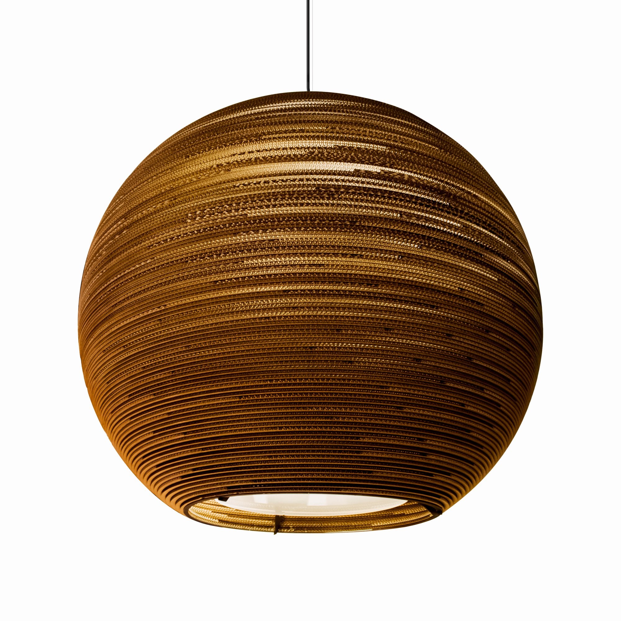Graypants Scraplights Sun 32 Pendant with Glass Diffuser - Natural - 82cm Diameter