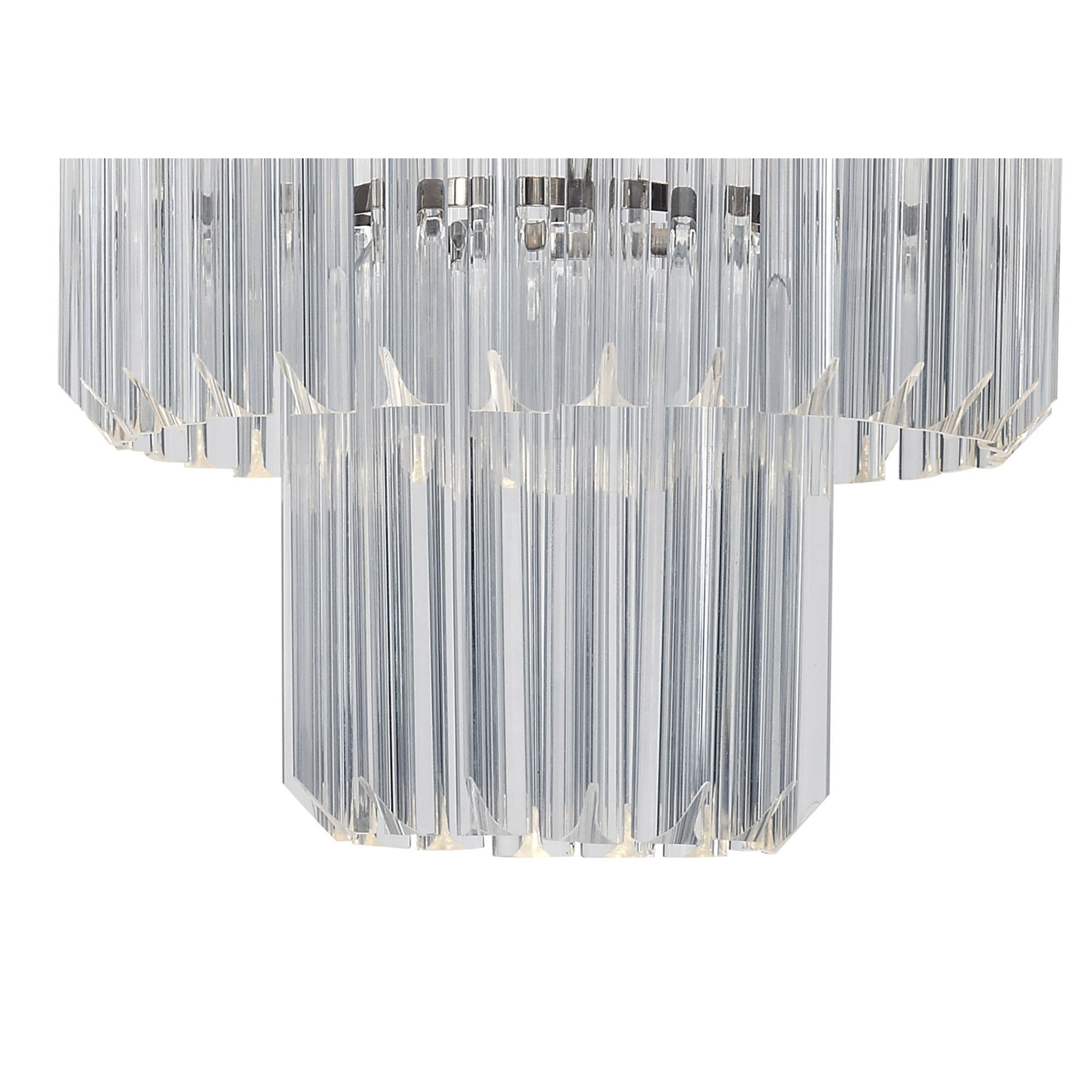 Fabula Cedar 19 Light Pendant - Brass & Clear Sculpted Glass