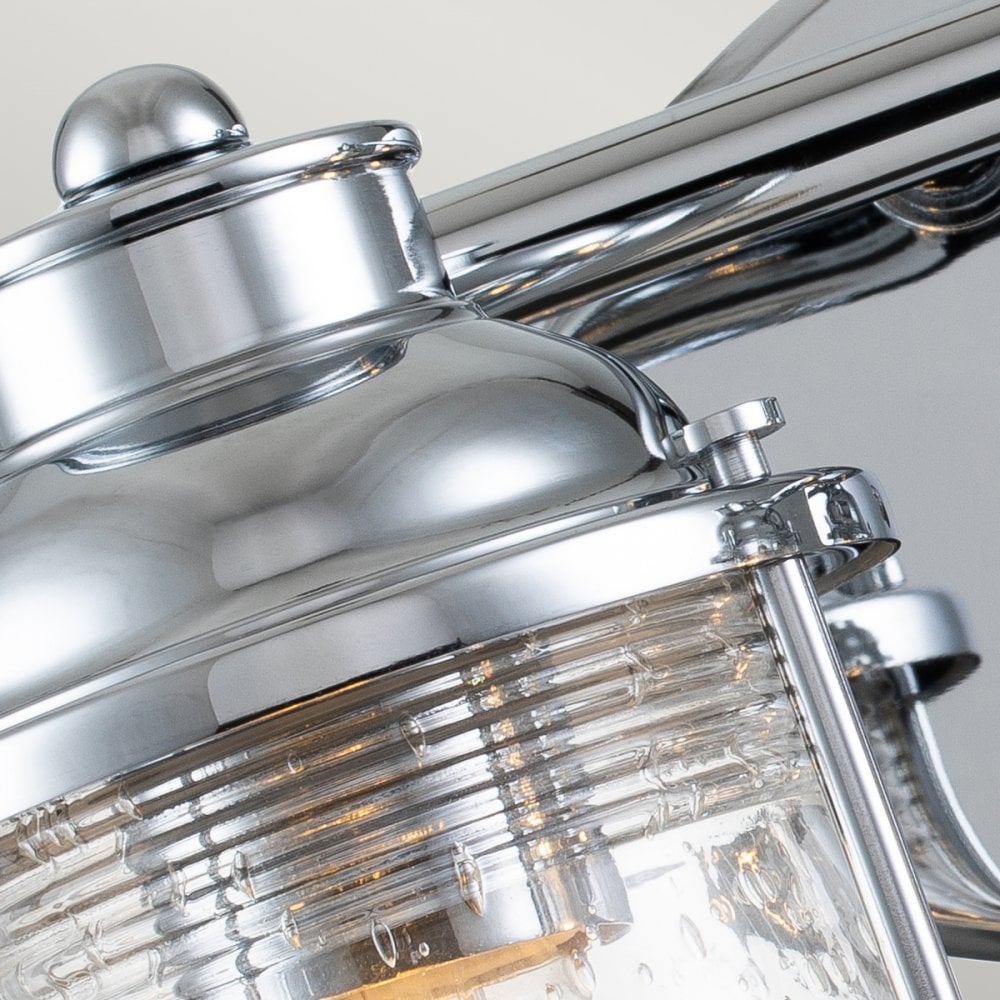 Quintiesse Ashland Bay 4 Light Bathroom Wall Light - Chrome