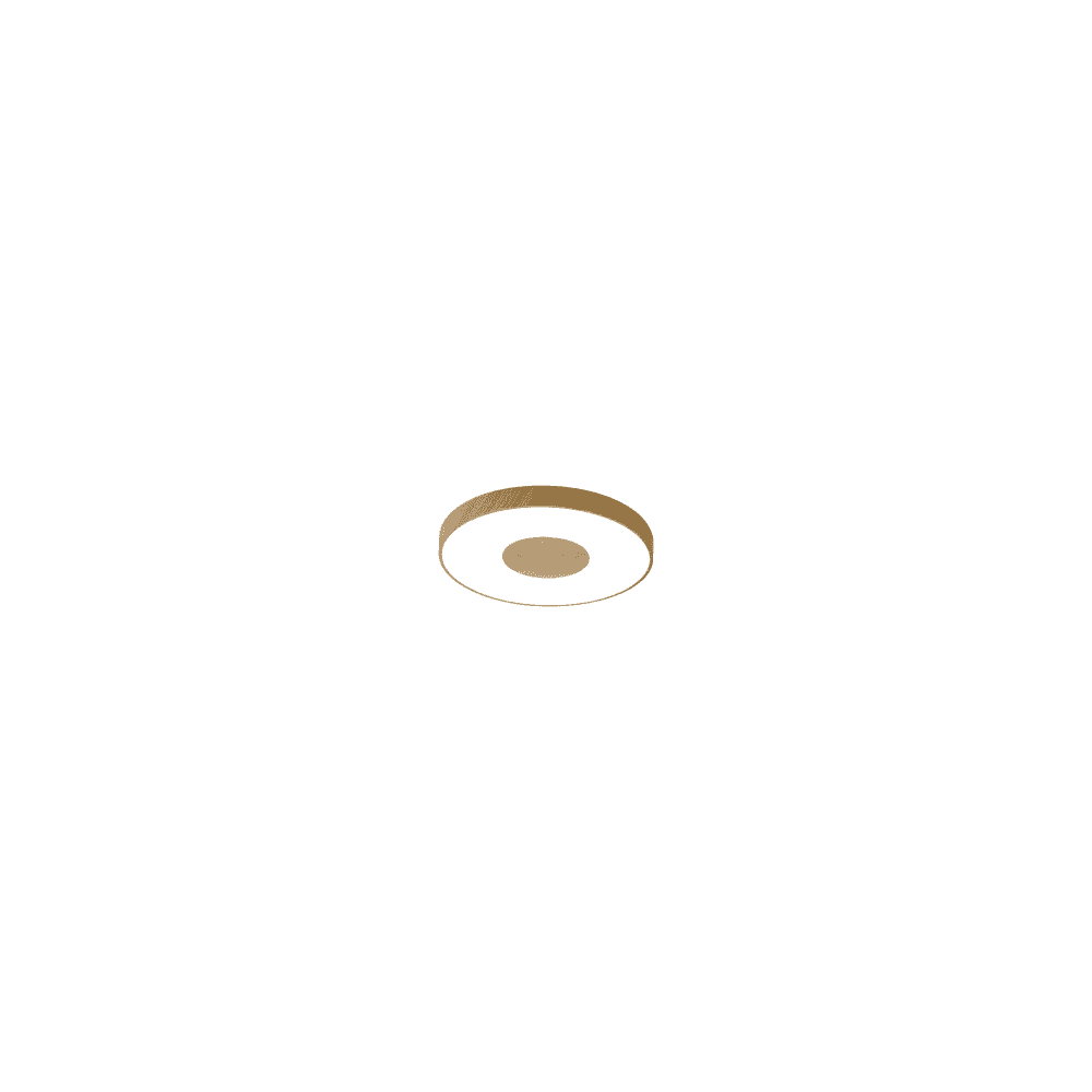Mantra Coin Round Wood LED Ceiling Light With Remote Control - 2700K-5000K