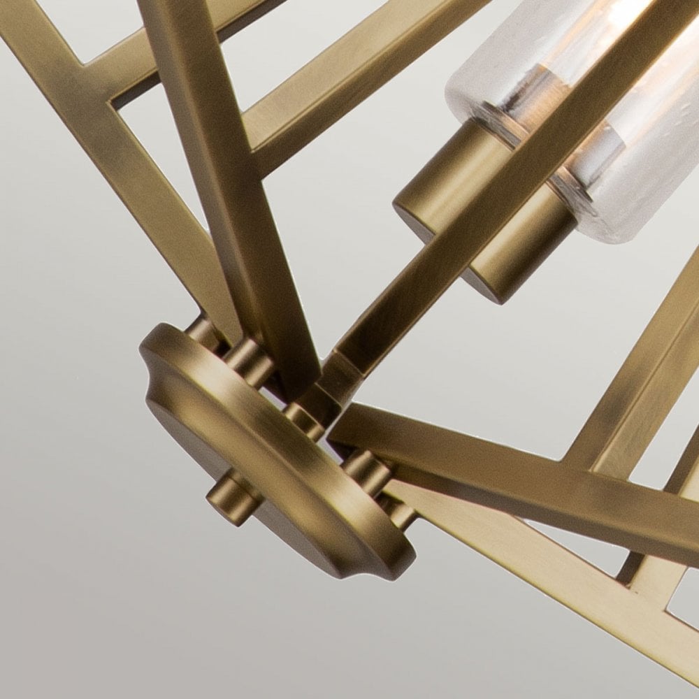 Kichler Deryn 5 Light Chandelier - Natural Brass
