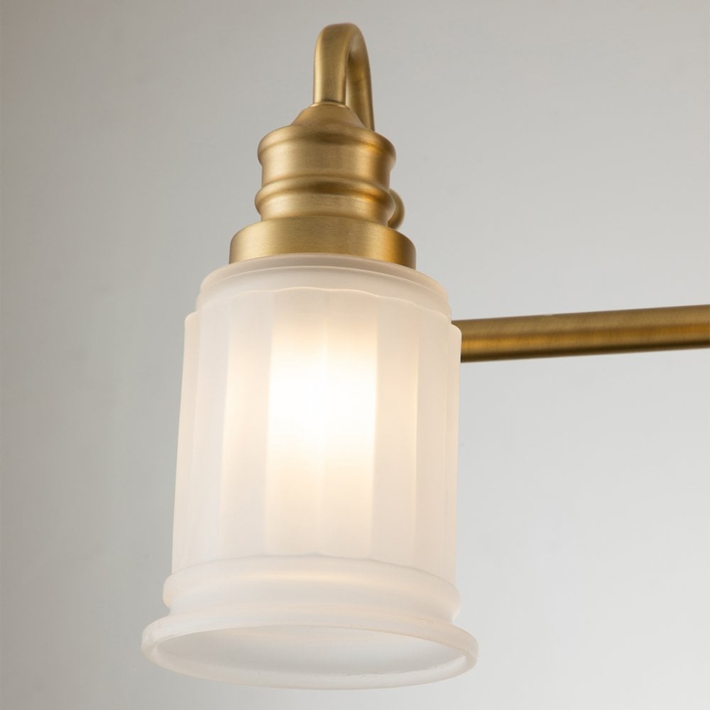 Quoizel Swell 4 Light Bathroom Wall Light - Brushed Brass